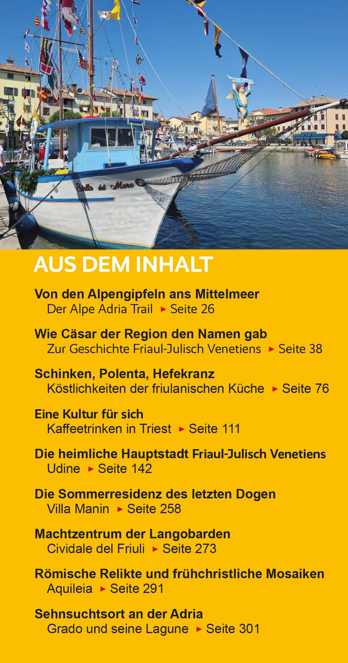 Beispielinhalt (Bild) TRESCHER Reiseführer Friaul - Julisch Venetien