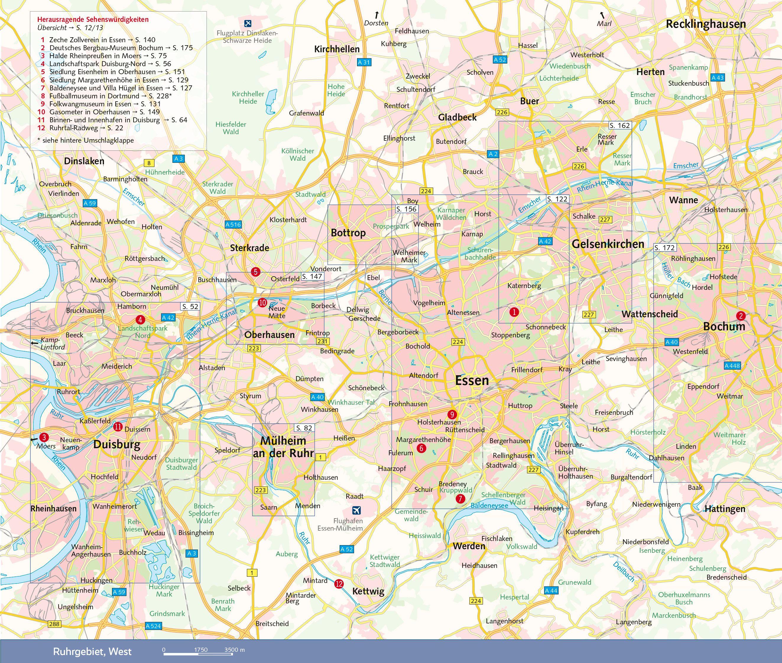Beispielinhalt (Bild) TRESCHER Reiseführer Ruhrgebiet