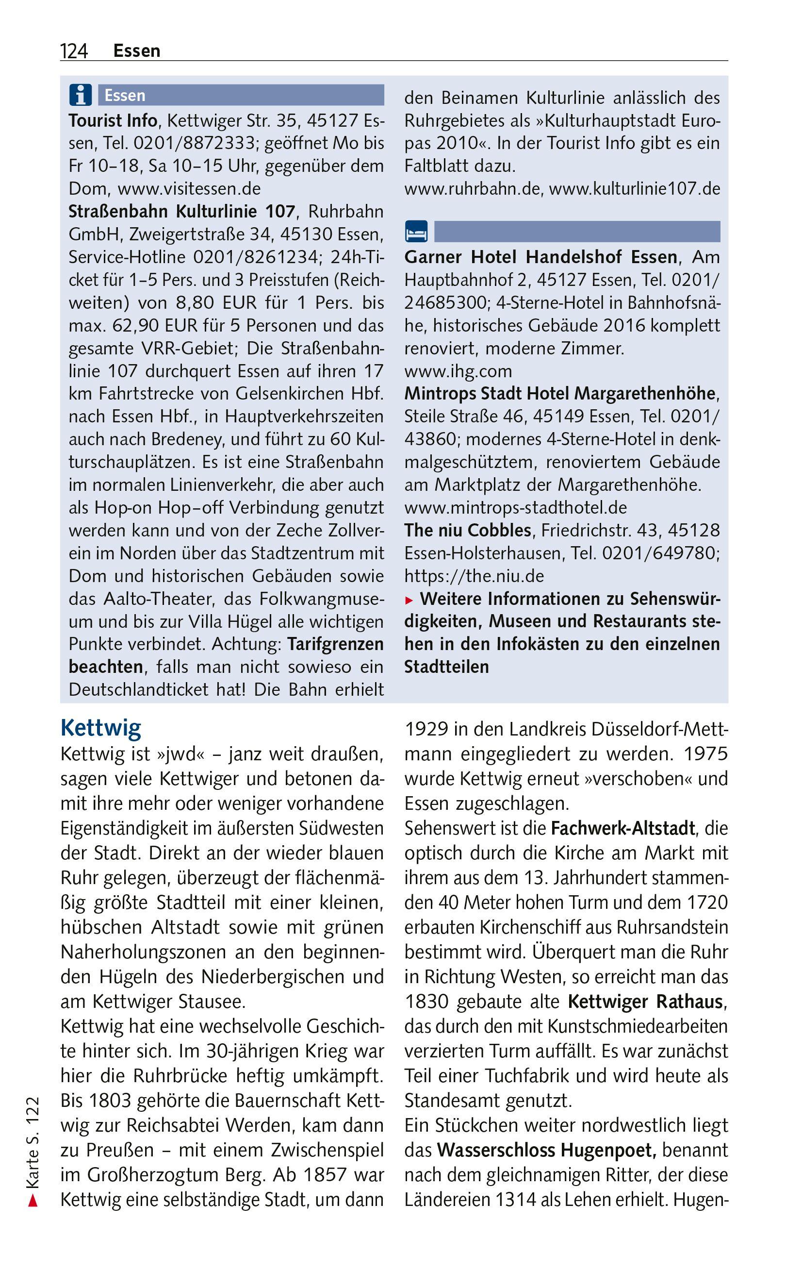 Beispielinhalt (Bild) TRESCHER Reiseführer Ruhrgebiet