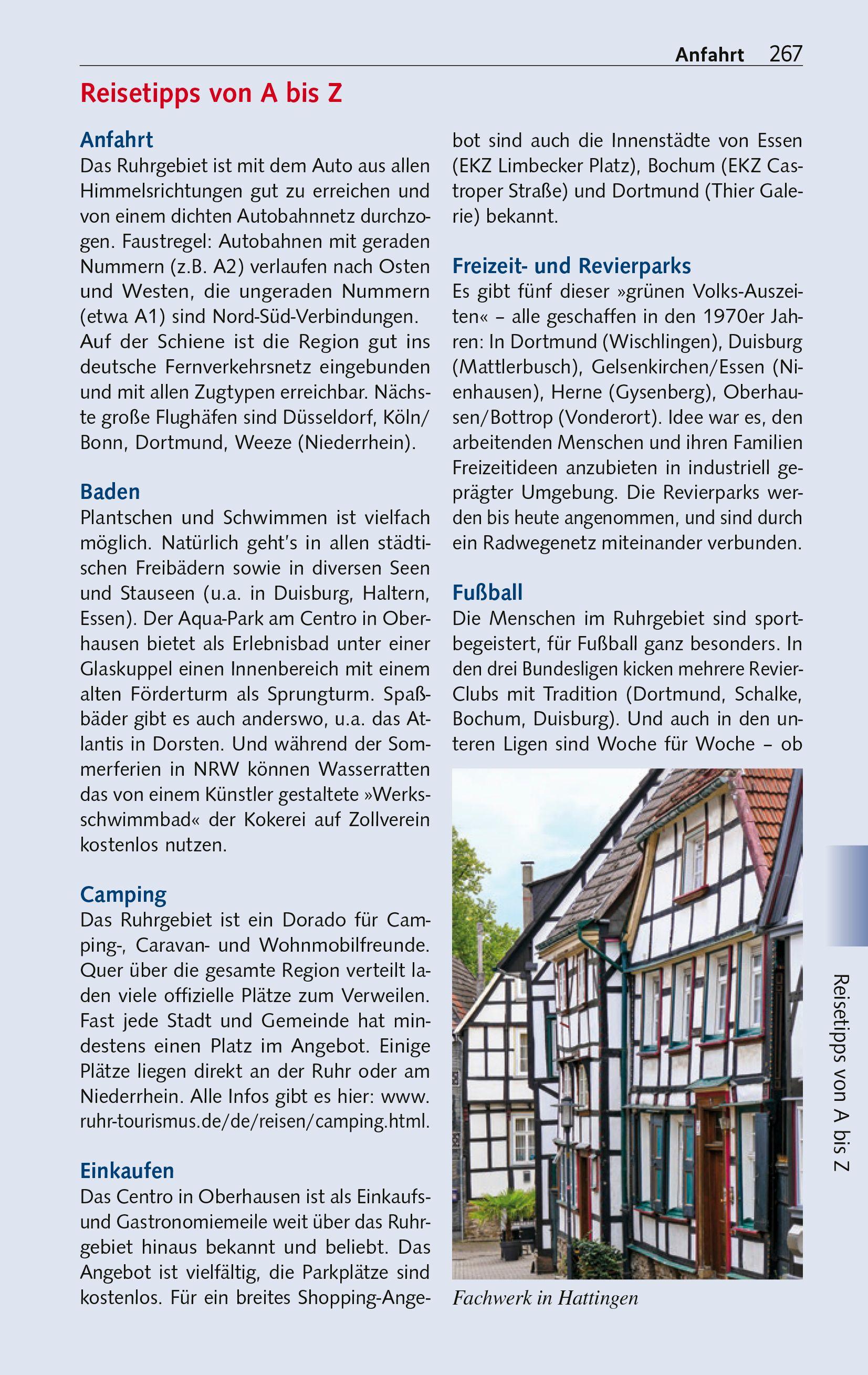 Beispielinhalt (Bild) TRESCHER Reiseführer Ruhrgebiet