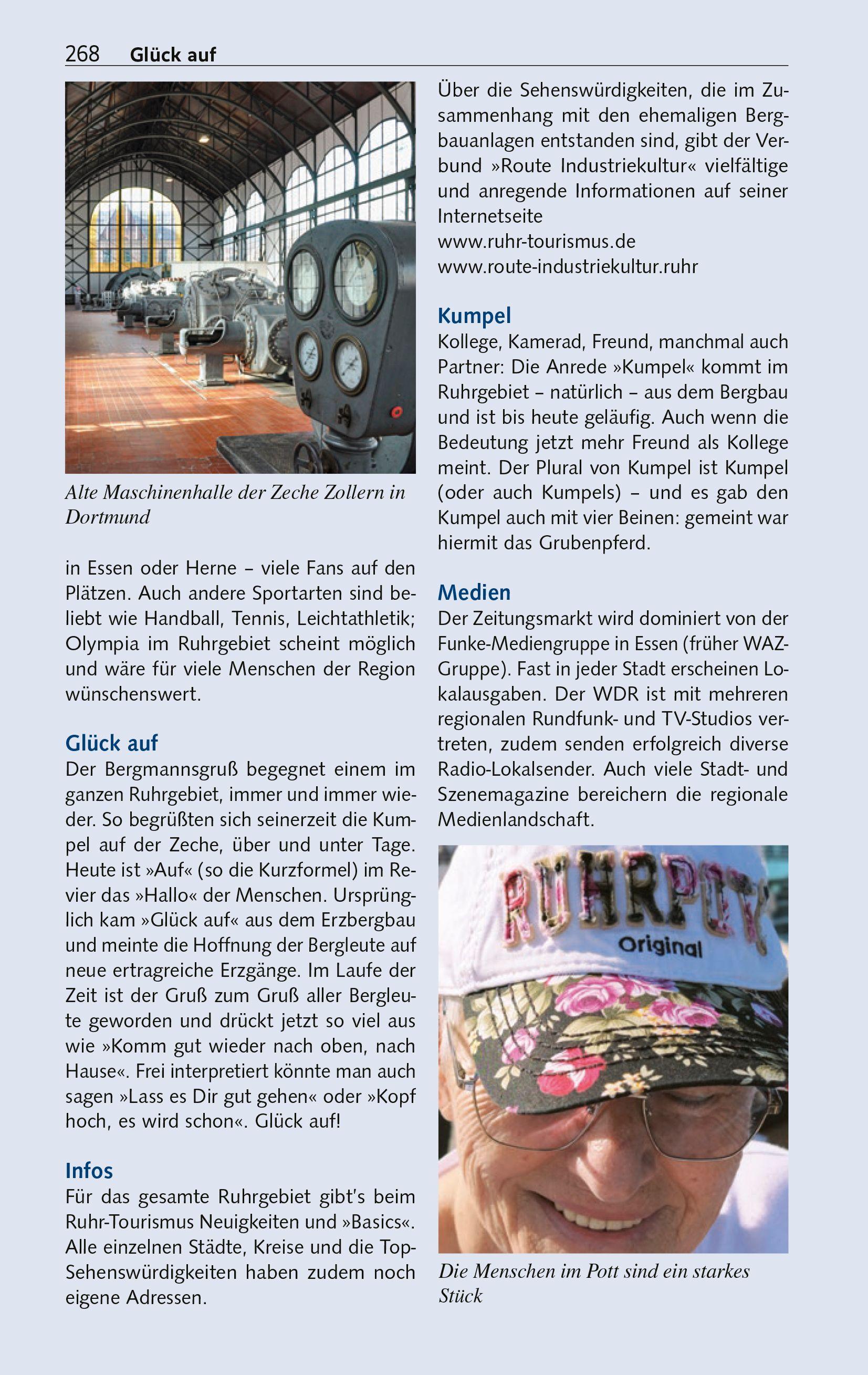 Beispielinhalt (Bild) TRESCHER Reiseführer Ruhrgebiet