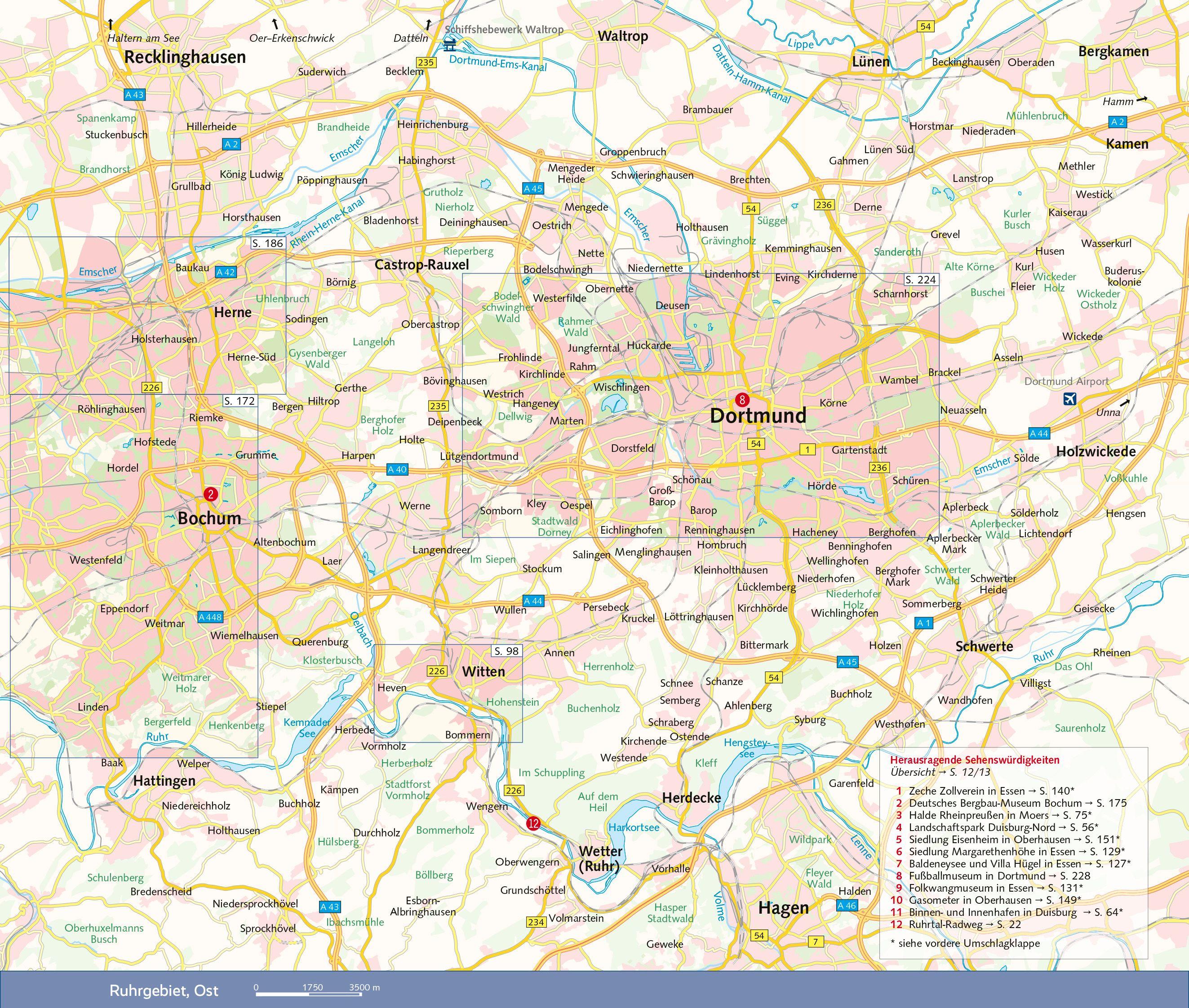 Beispielinhalt (Bild) TRESCHER Reiseführer Ruhrgebiet