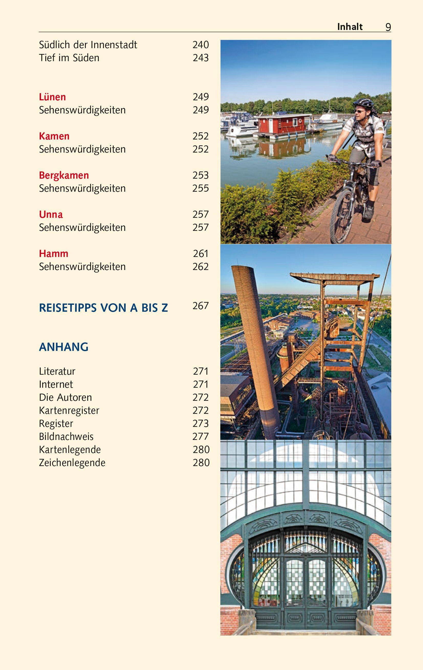 Beispielinhalt (Bild) TRESCHER Reiseführer Ruhrgebiet