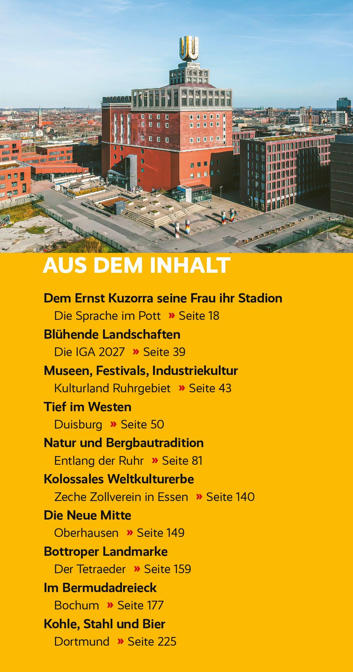 Beispielinhalt (Bild) TRESCHER Reiseführer Ruhrgebiet