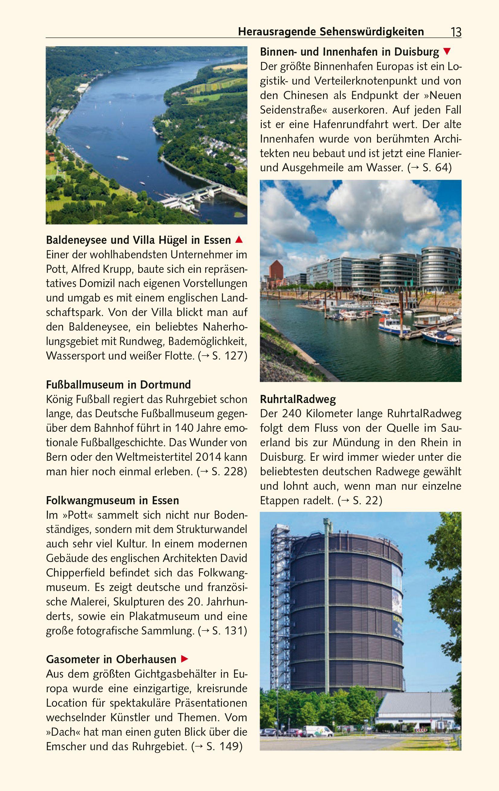 Beispielinhalt (Bild) TRESCHER Reiseführer Ruhrgebiet