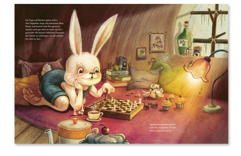 Beispielinhalt (Bild) Kasimir hat einen Vogel