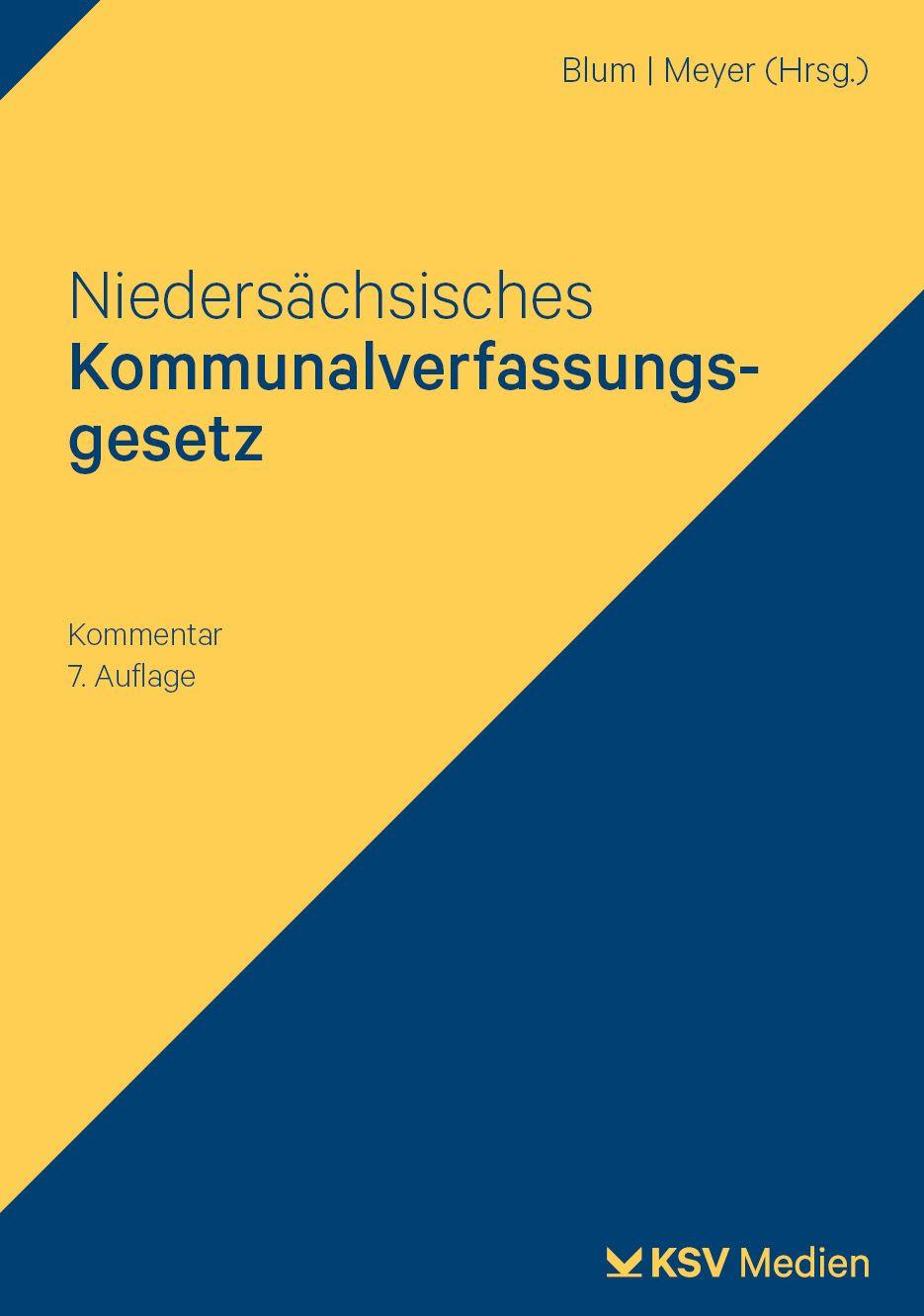 Vorderes Coverbild Niedersächsisches Kommunalverfassungsgesetz (NKomVG)