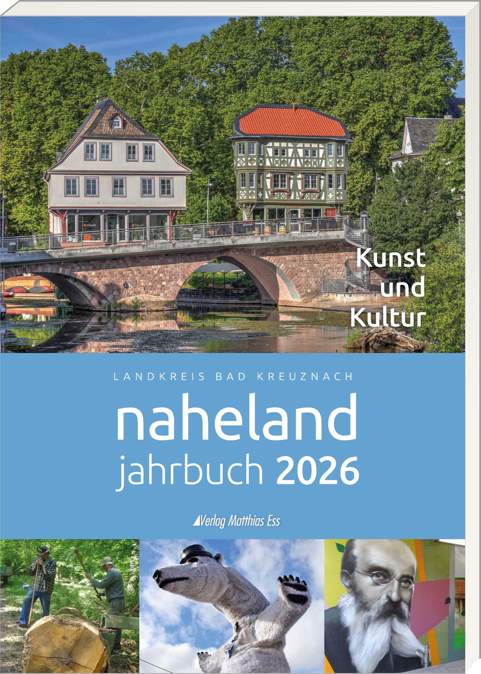 Vorderes Coverbild Naheland-Jahrbuch 2026 des Landkreises Bad Kreuznach