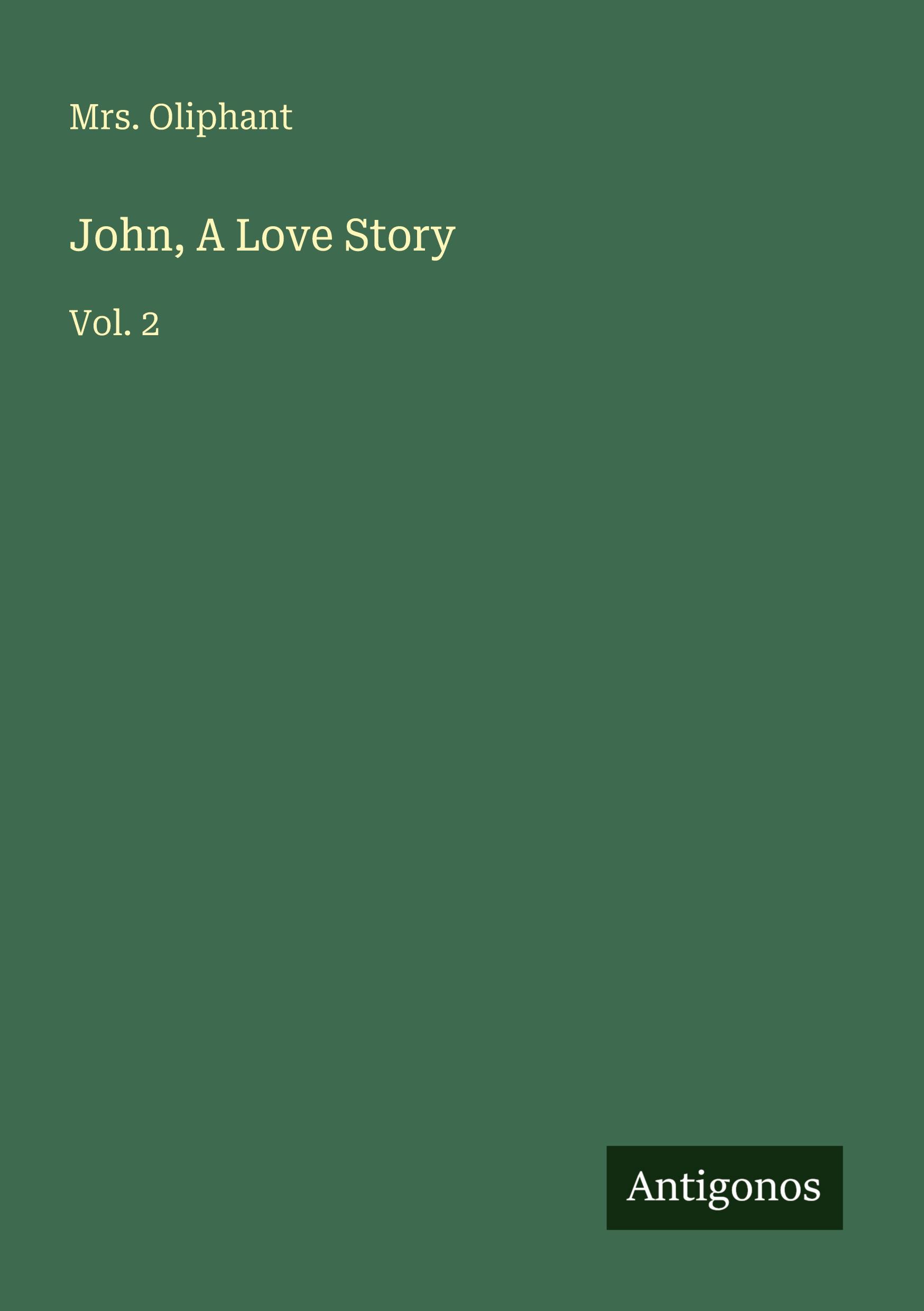 Vorderes Coverbild John, A Love Story