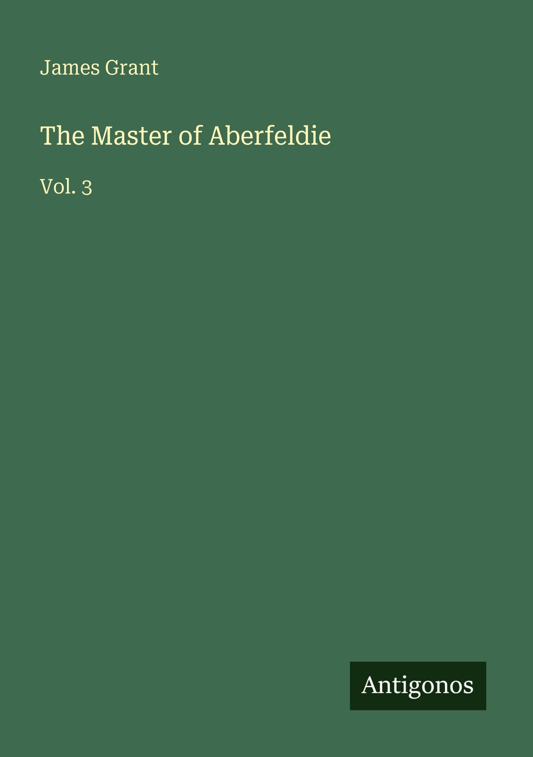 Vorderes Coverbild The Master of Aberfeldie