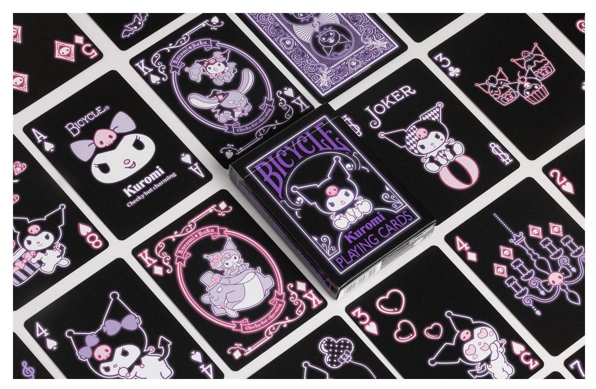 Beispielinhalt (Bild) Bicycle Kuromi (Designer Spielkarten, Poker, Skat...)