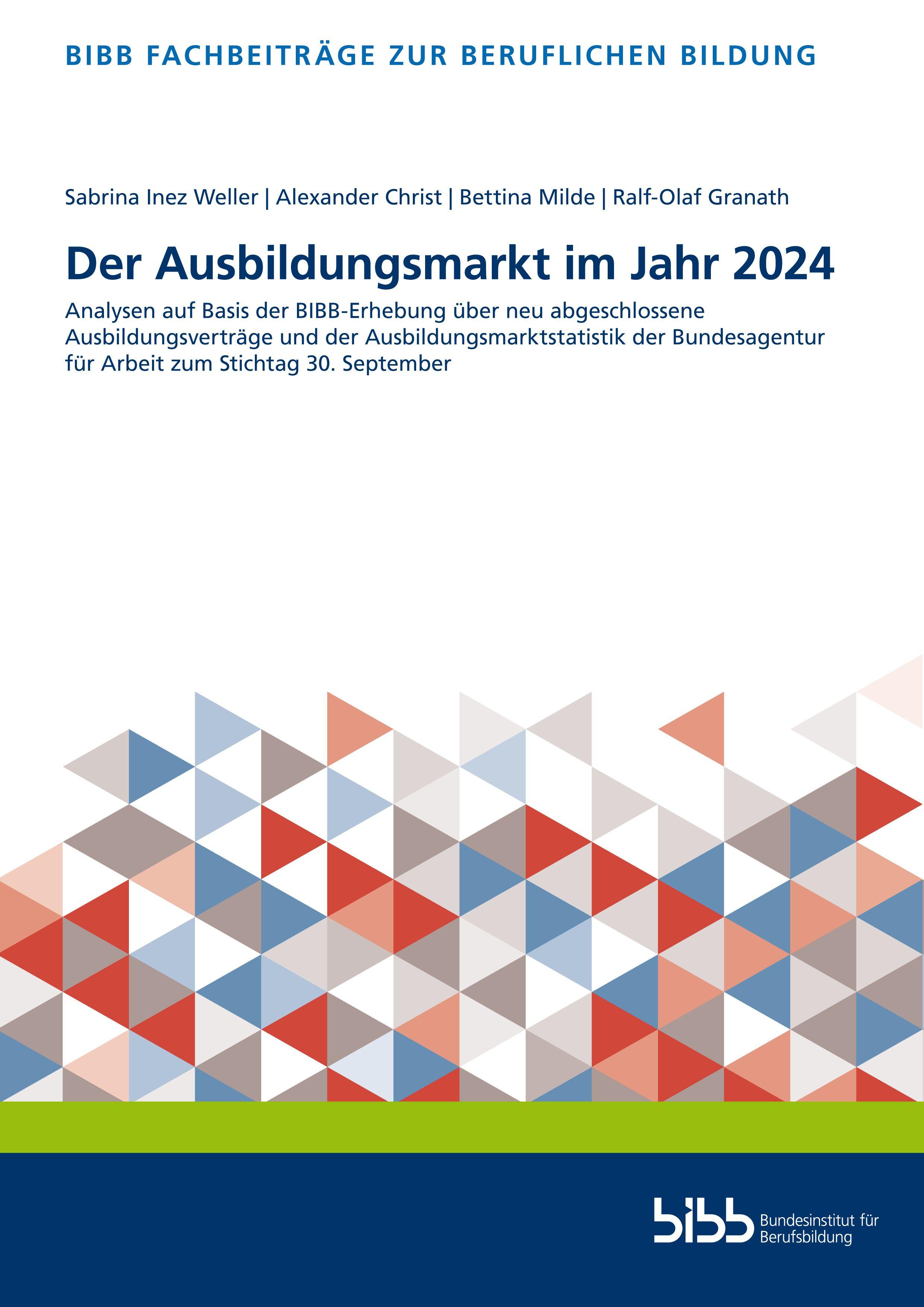 Vorderes Coverbild Der Ausbildungsmarkt im Jahr 2024