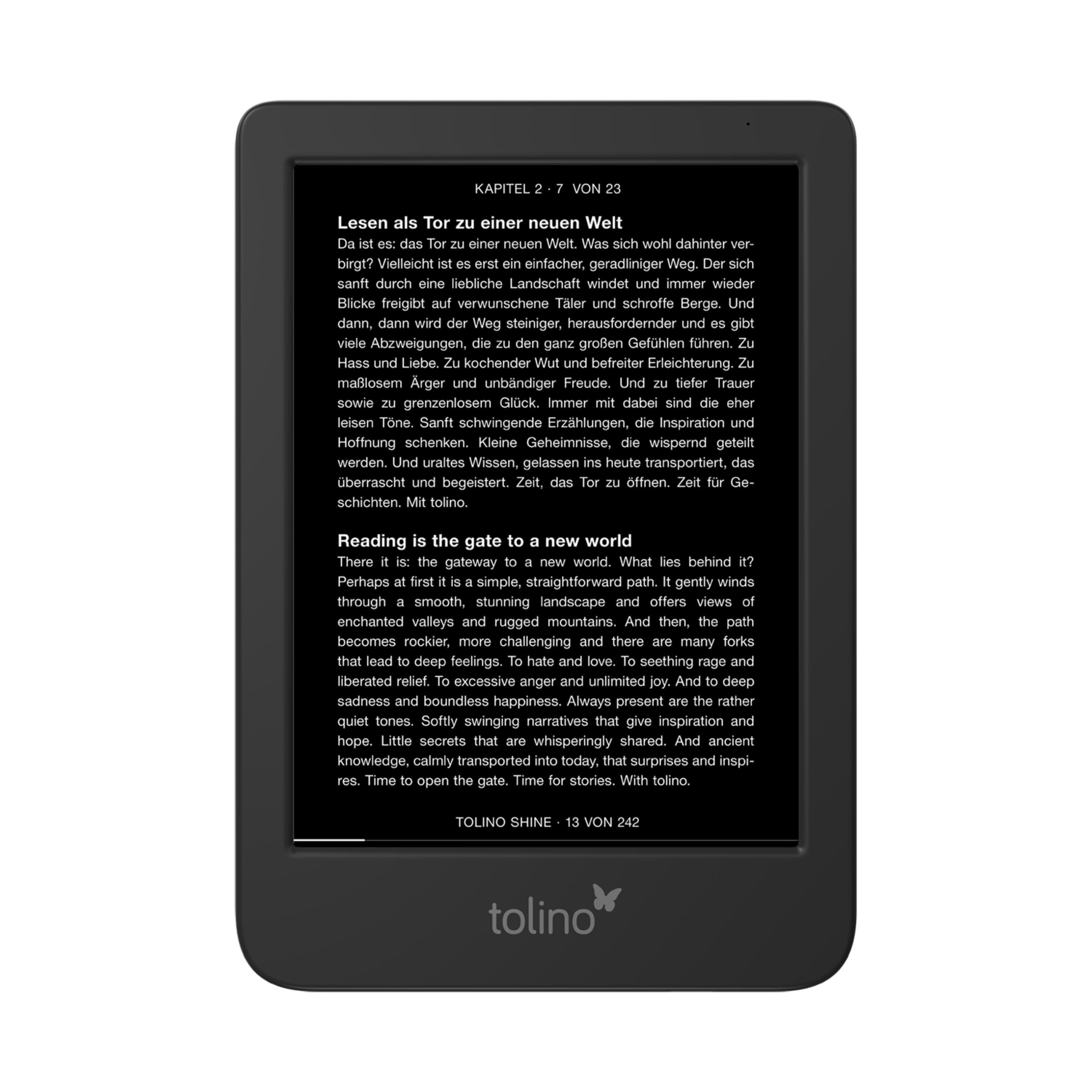 Beispielinhalt (Bild) tolino shine