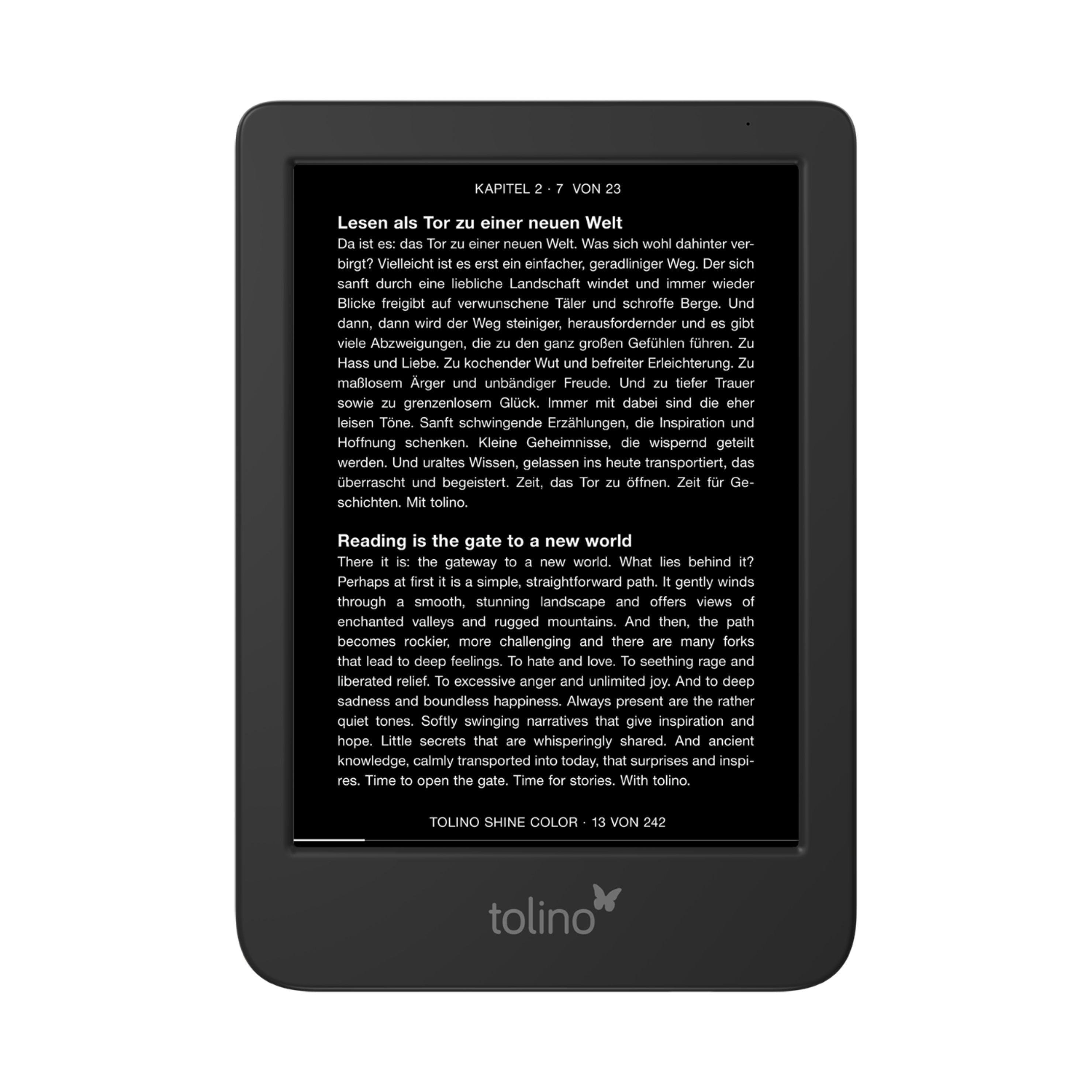 Beispielinhalt (Bild) tolino shine color