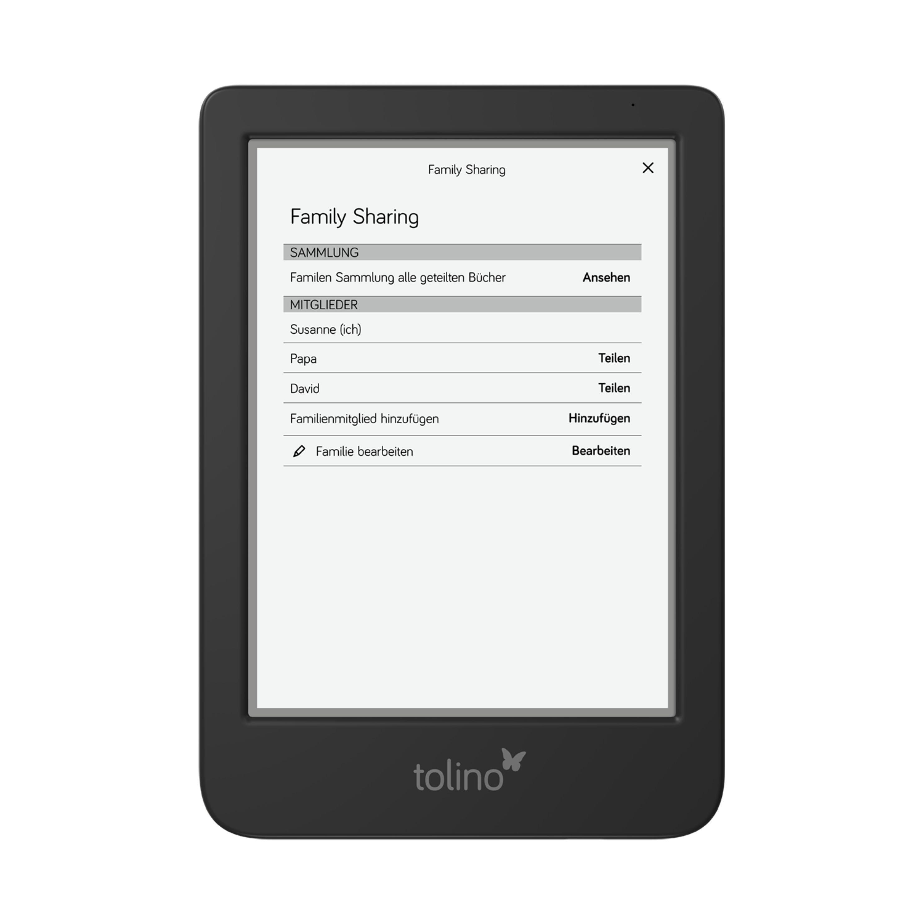 Beispielinhalt (Bild) tolino shine color