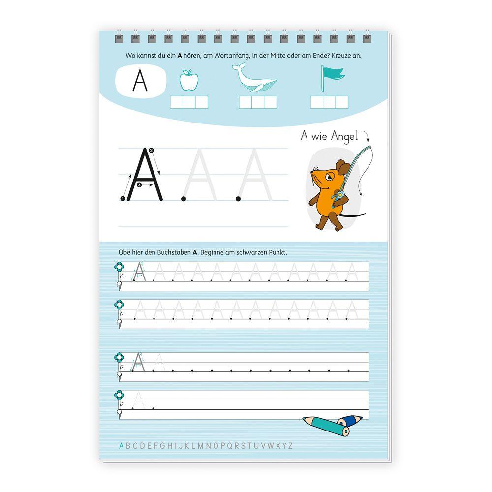 Beispielinhalt (Bild) TRÖTSCH - Die Maus Mein Spurrillenblock Großbuchstaben Übungsbuch