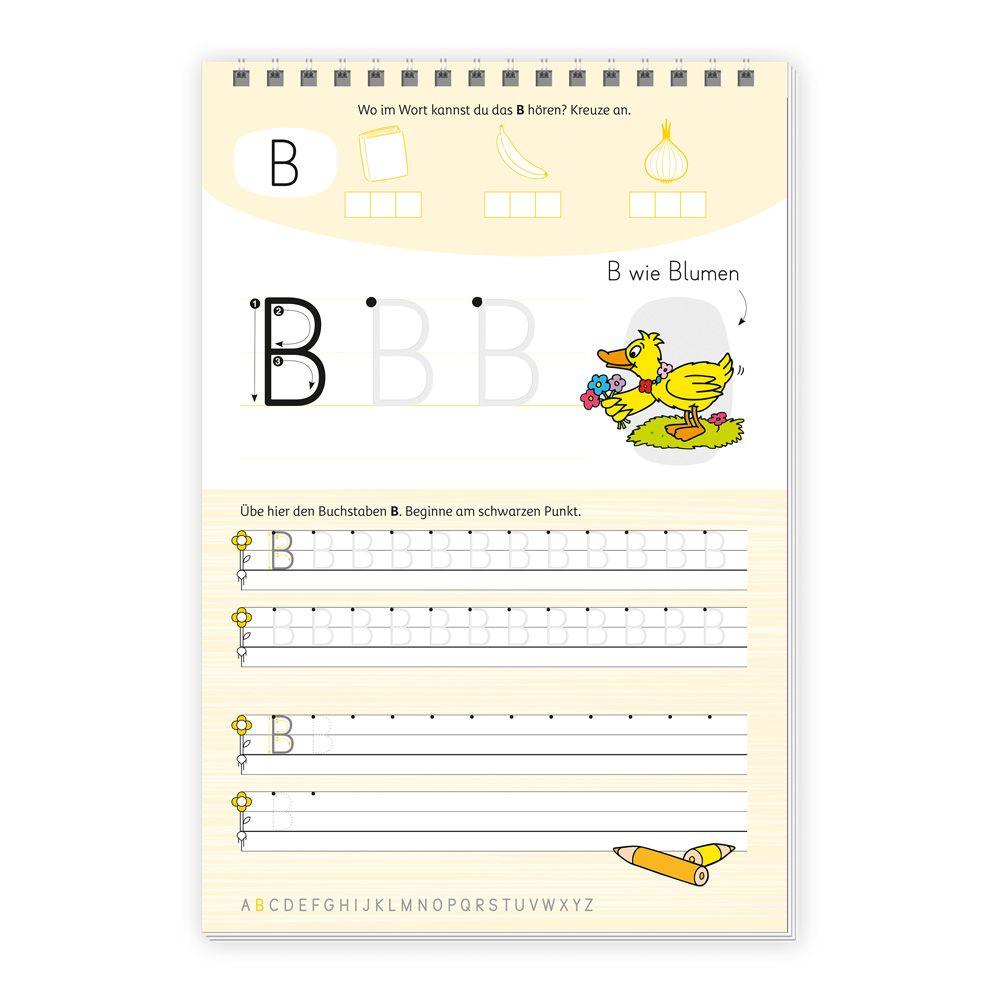 Beispielinhalt (Bild) TRÖTSCH - Die Maus Mein Spurrillenblock Großbuchstaben Übungsbuch