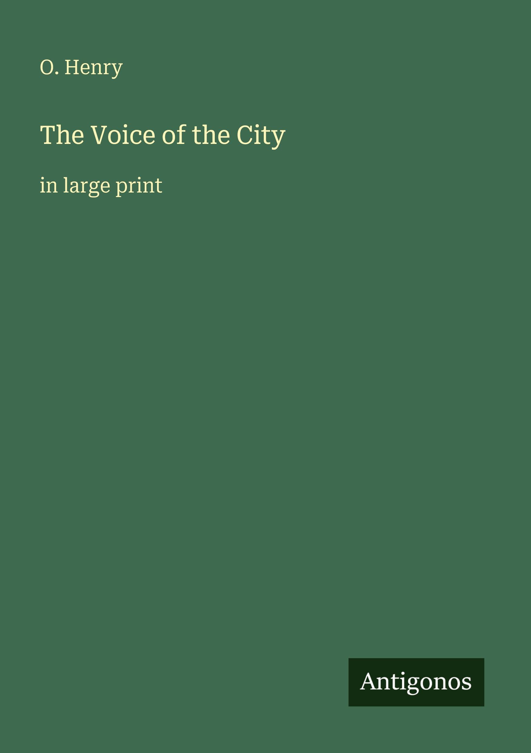 Vorderes Coverbild The Voice of the City
