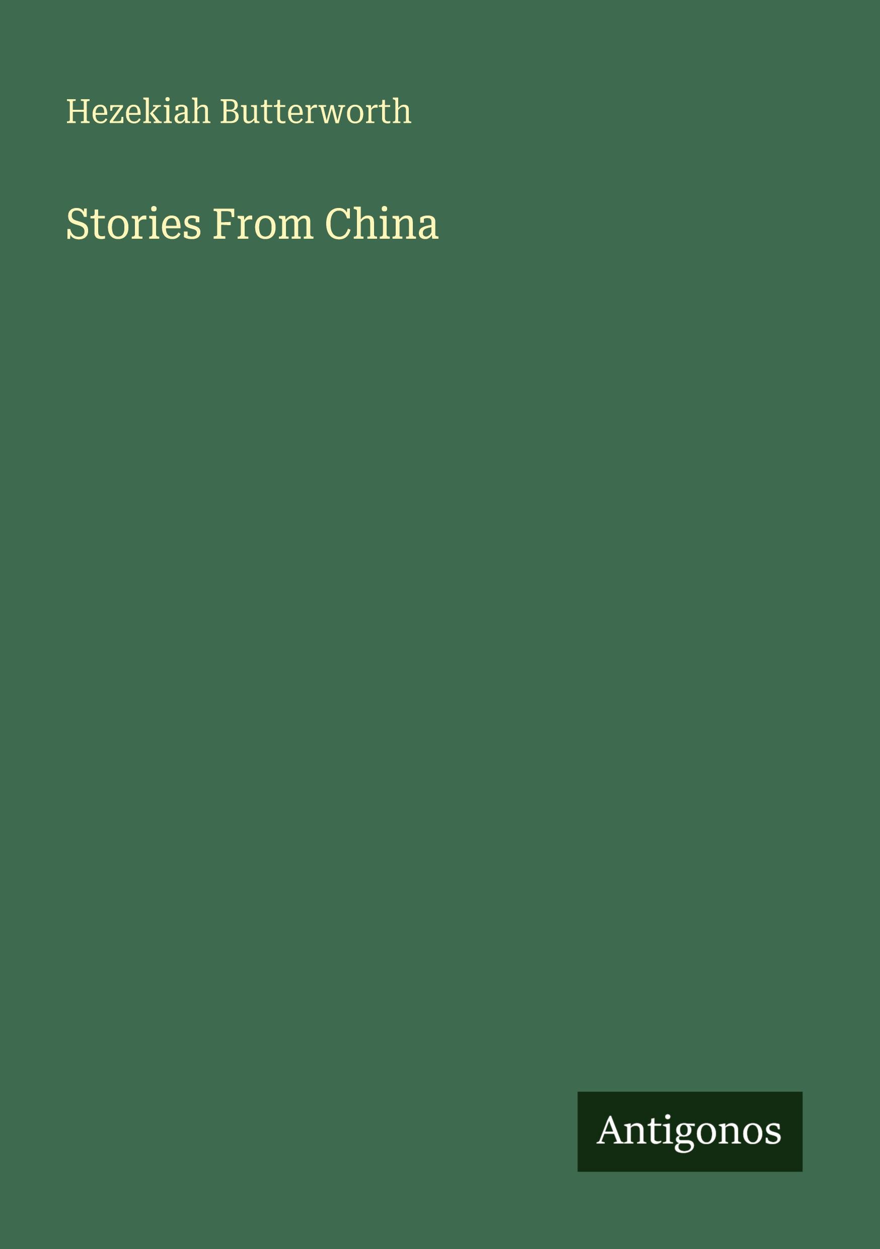 Vorderes Coverbild Stories From China
