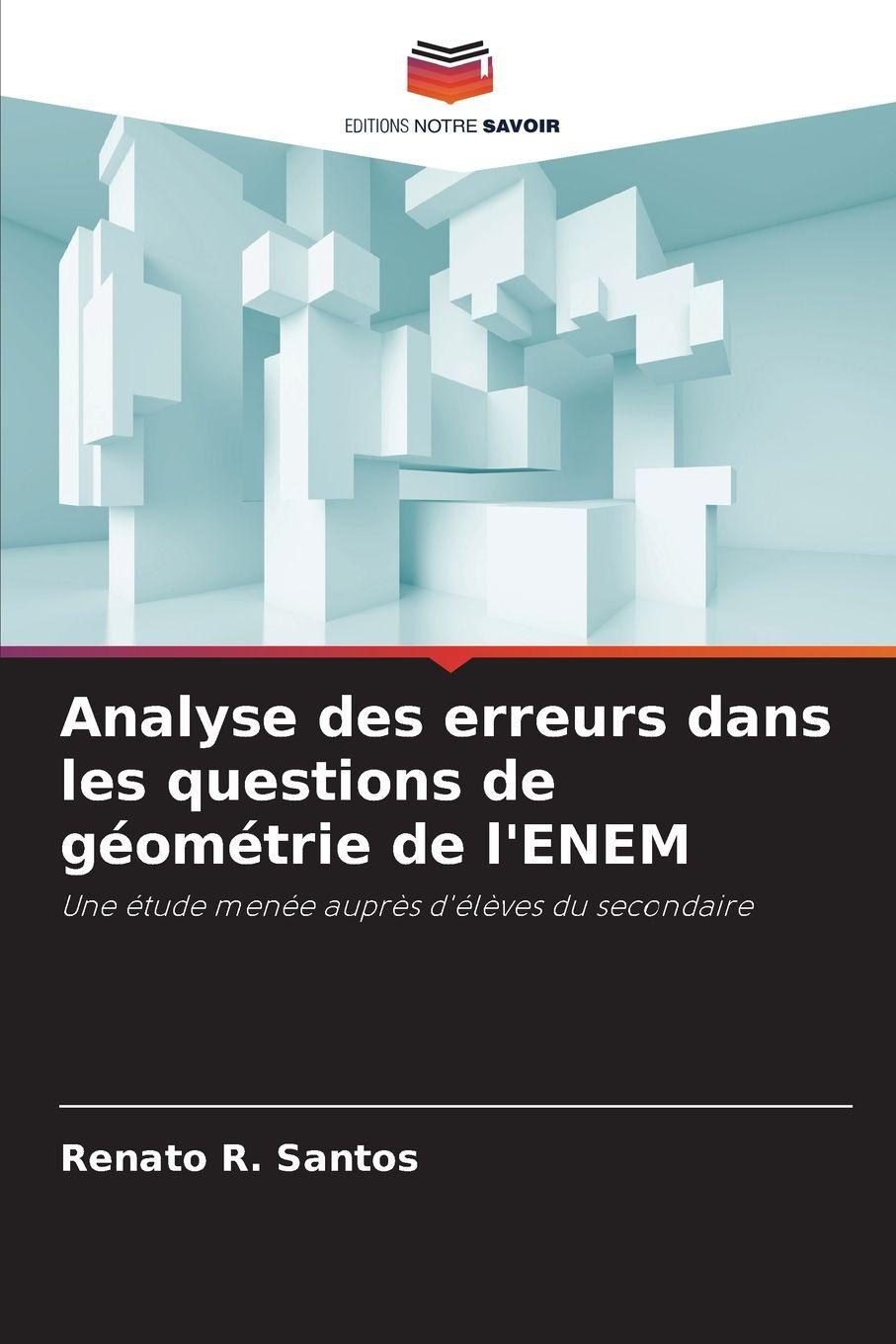 Vorderes Coverbild Analyse des erreurs dans les questions de géométrie de l'ENEM