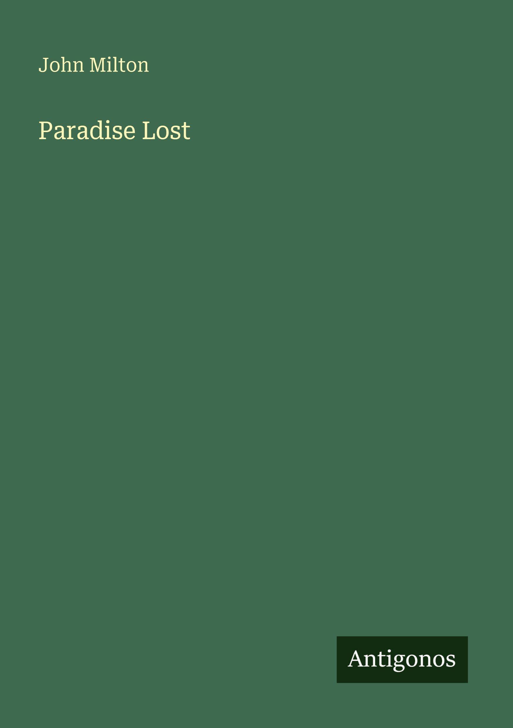 Vorderes Coverbild Paradise Lost