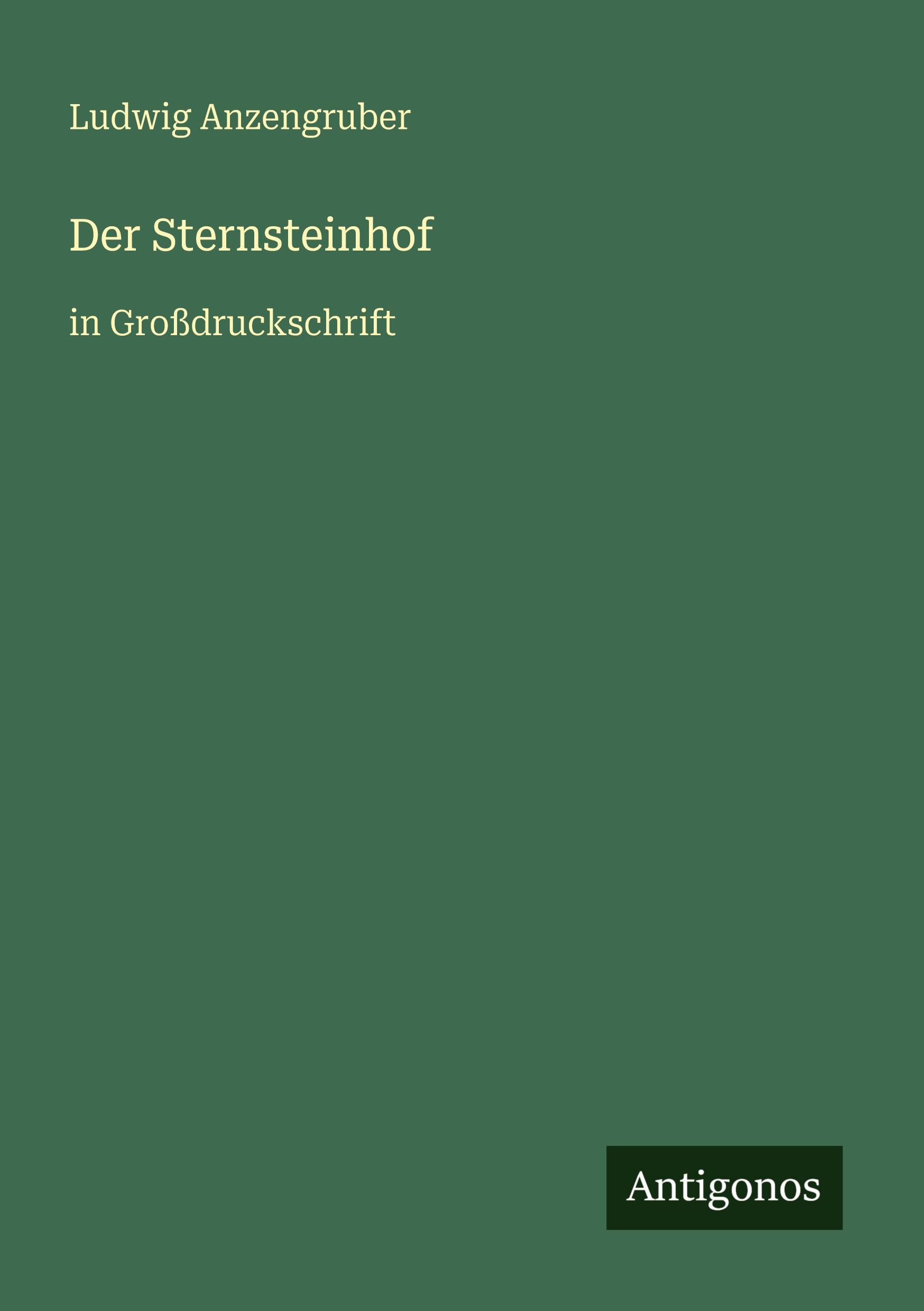 Vorderes Coverbild Der Sternsteinhof