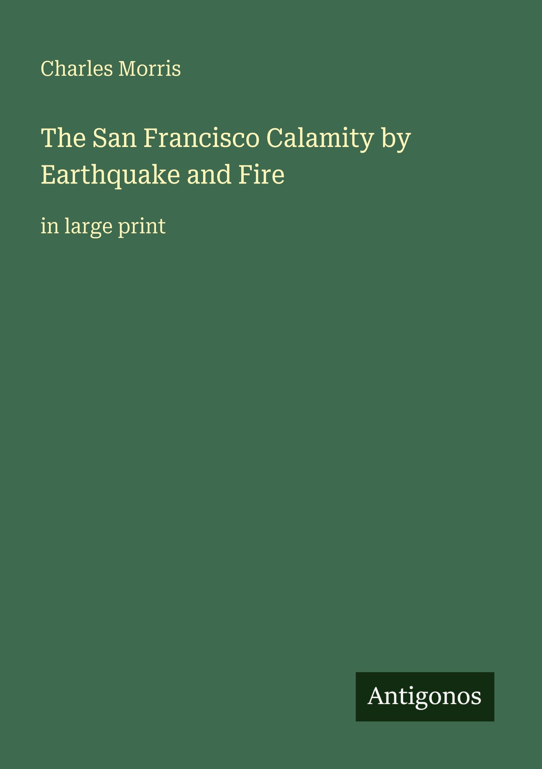 Vorderes Coverbild The San Francisco Calamity by Earthquake and Fire