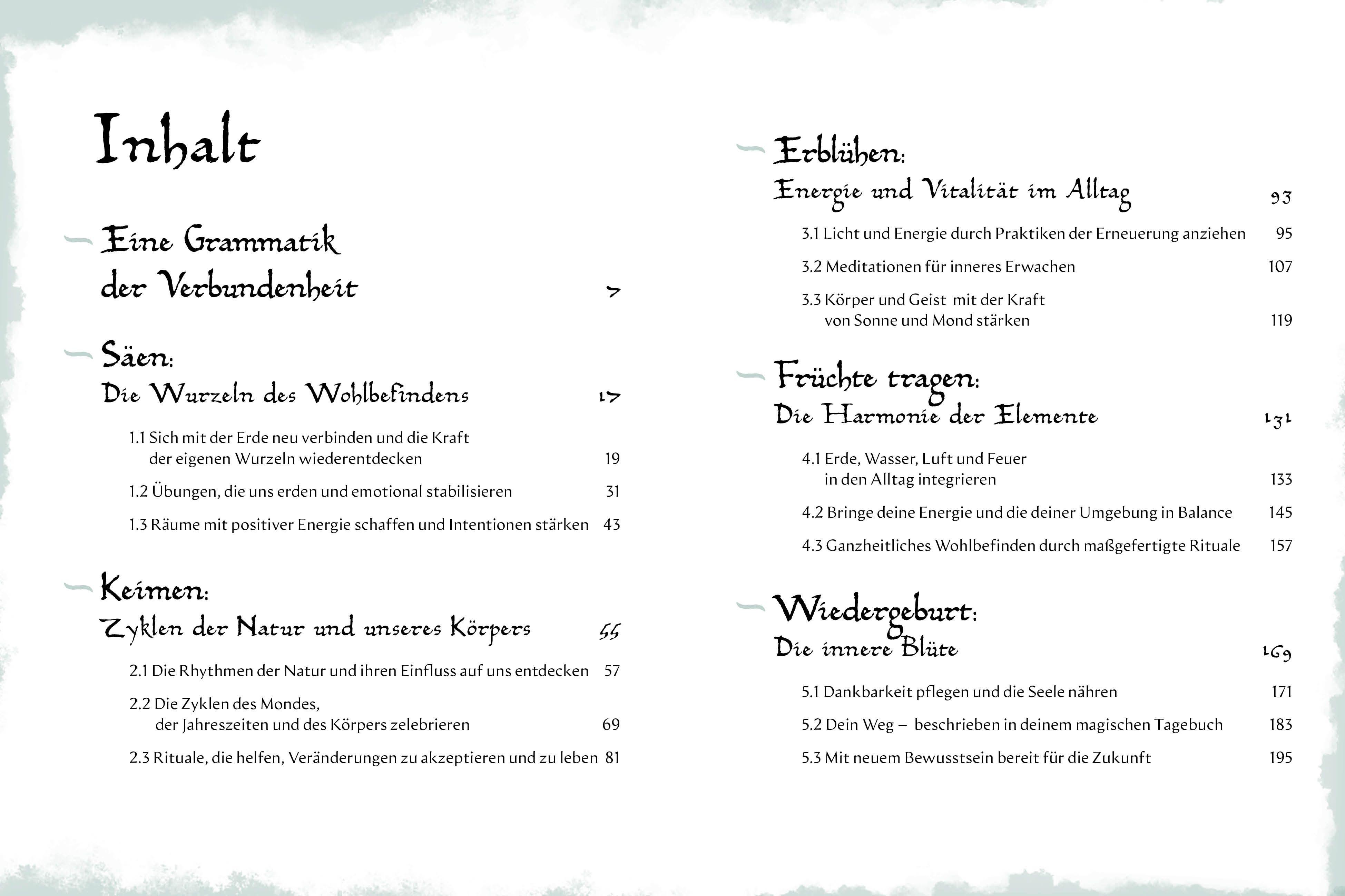 Beispielinhalt (Bild) Grimoire Wellness