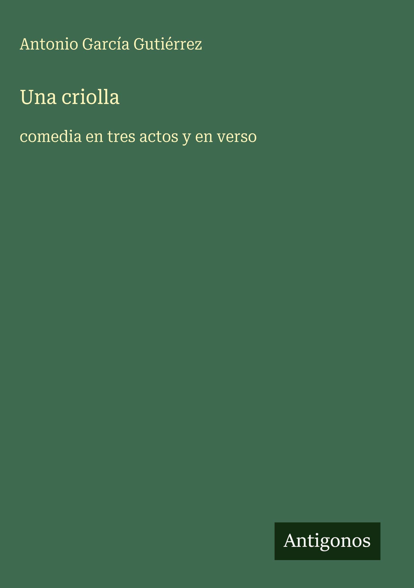 Vorderes Coverbild Una criolla