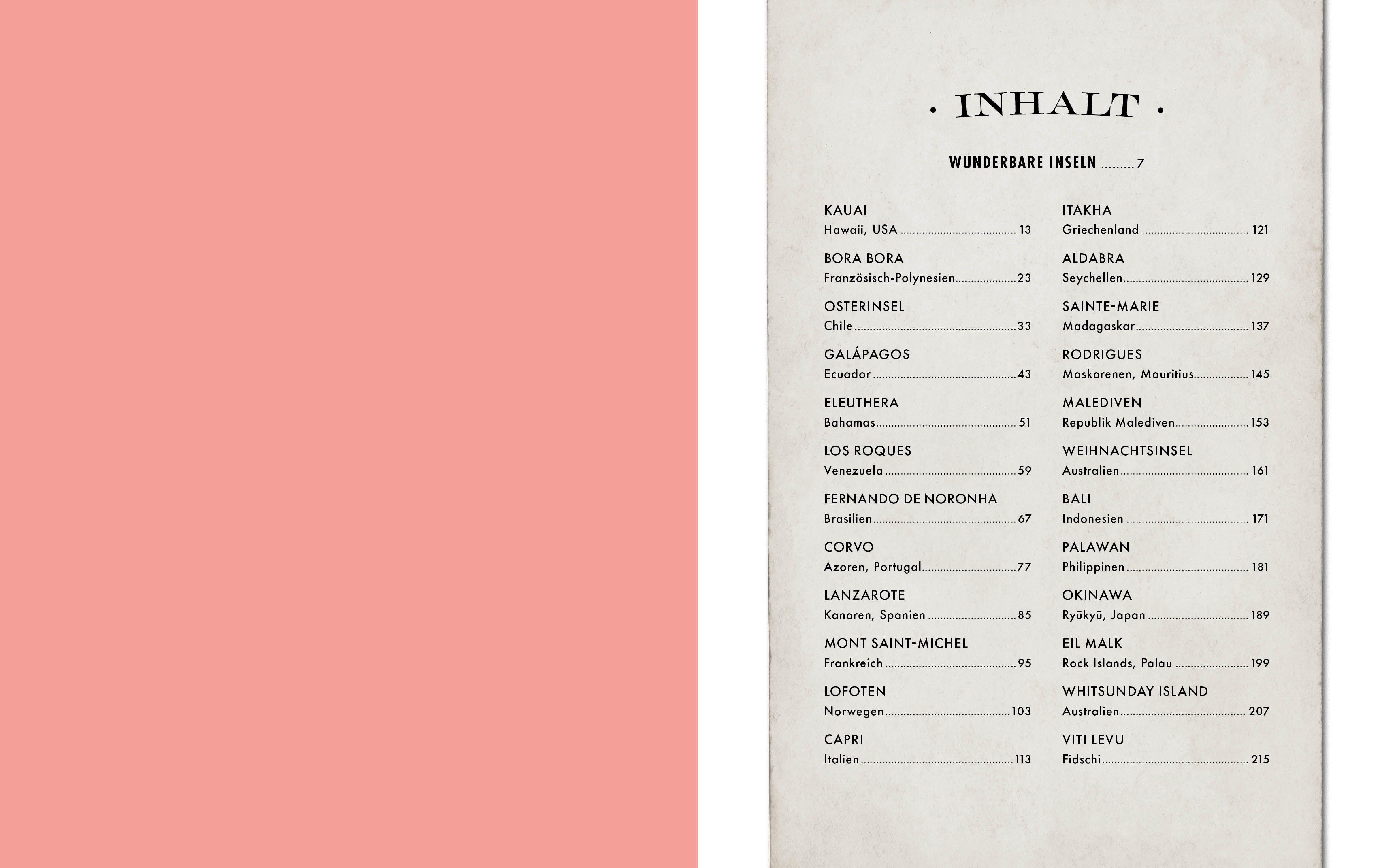 Beispielinhalt (Bild) Traumhafte Inseln