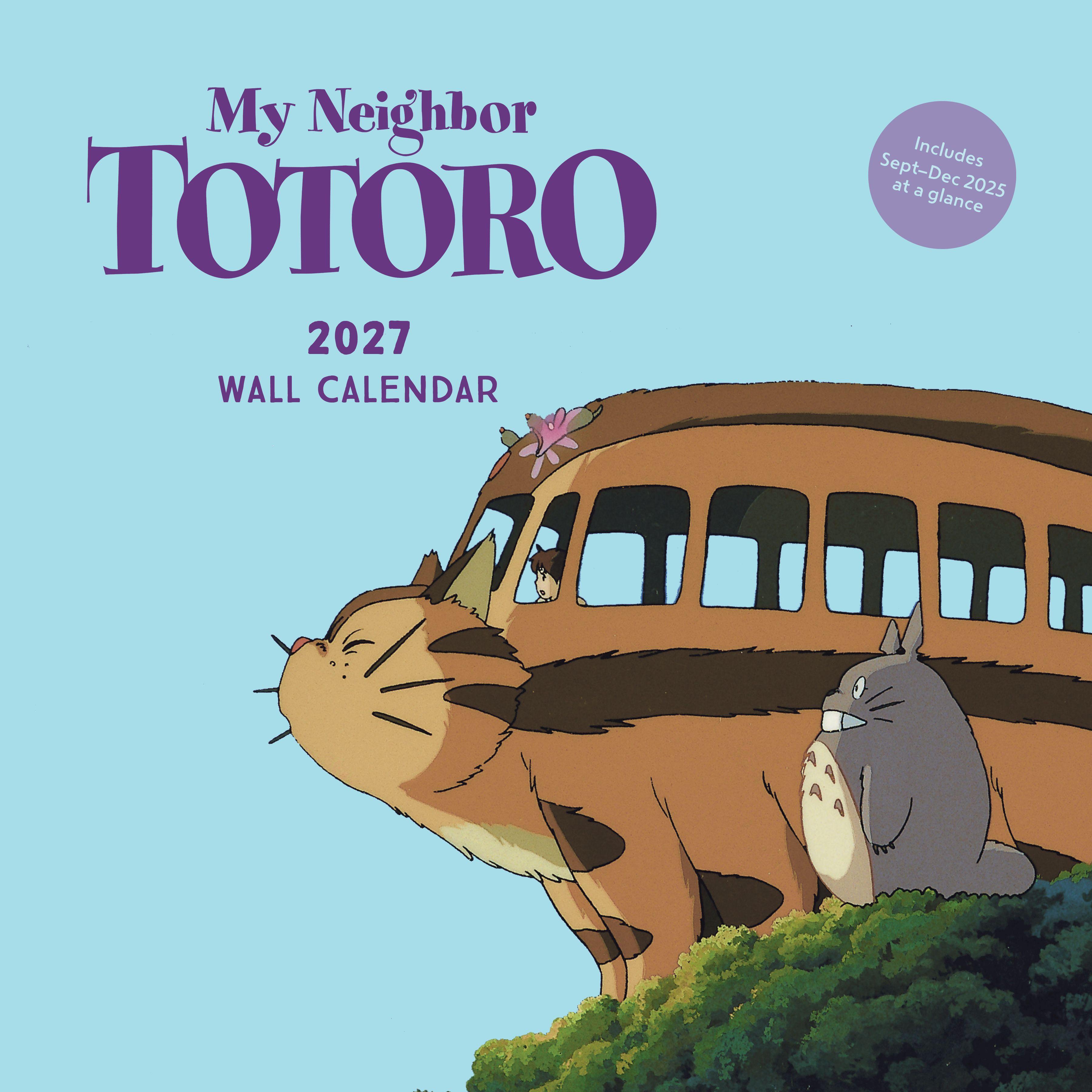 Vorderes Coverbild Studio Ghibli My Neighbor Totoro 2027 Wall Calendar