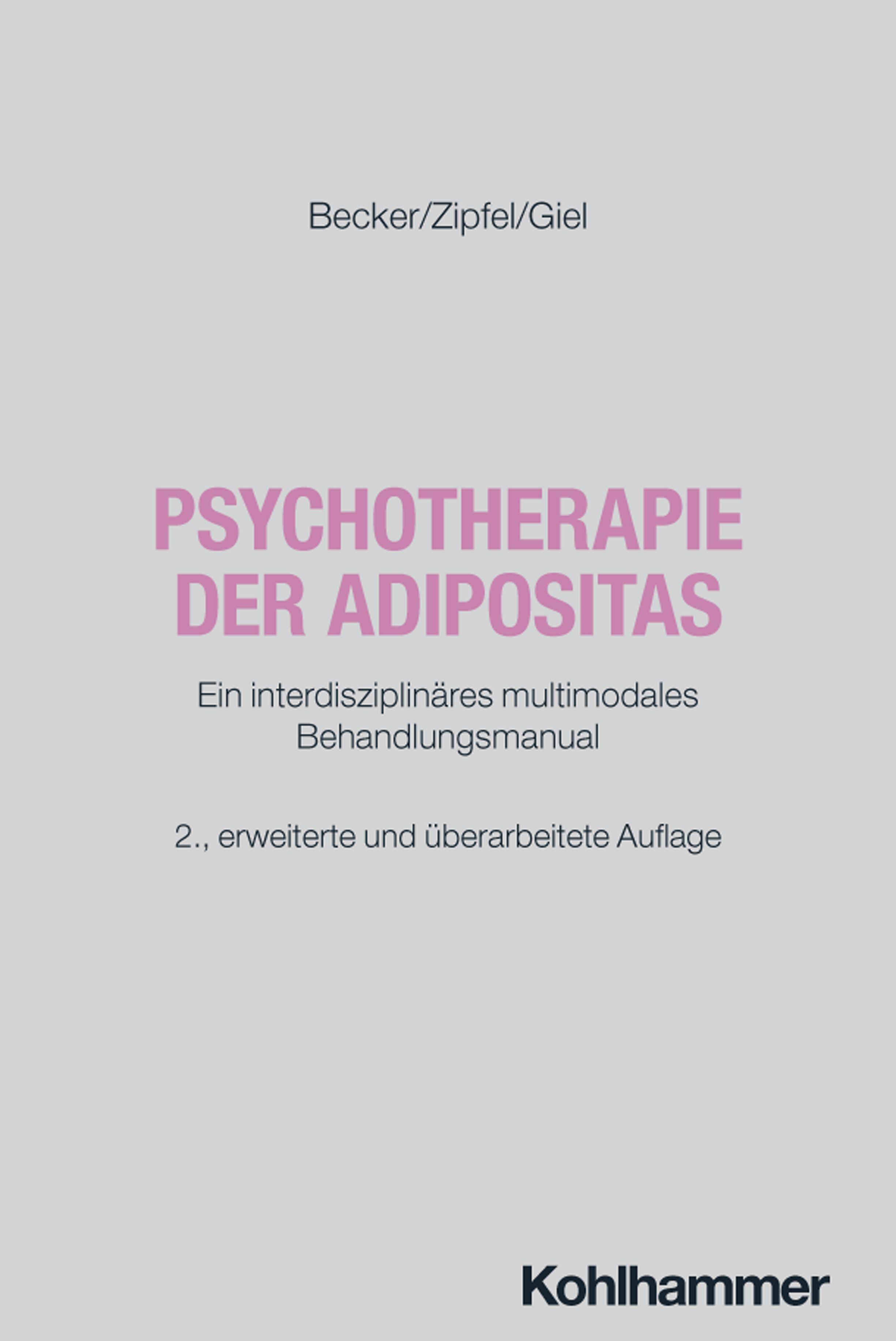 Vorderes Coverbild Psychotherapie der Adipositas