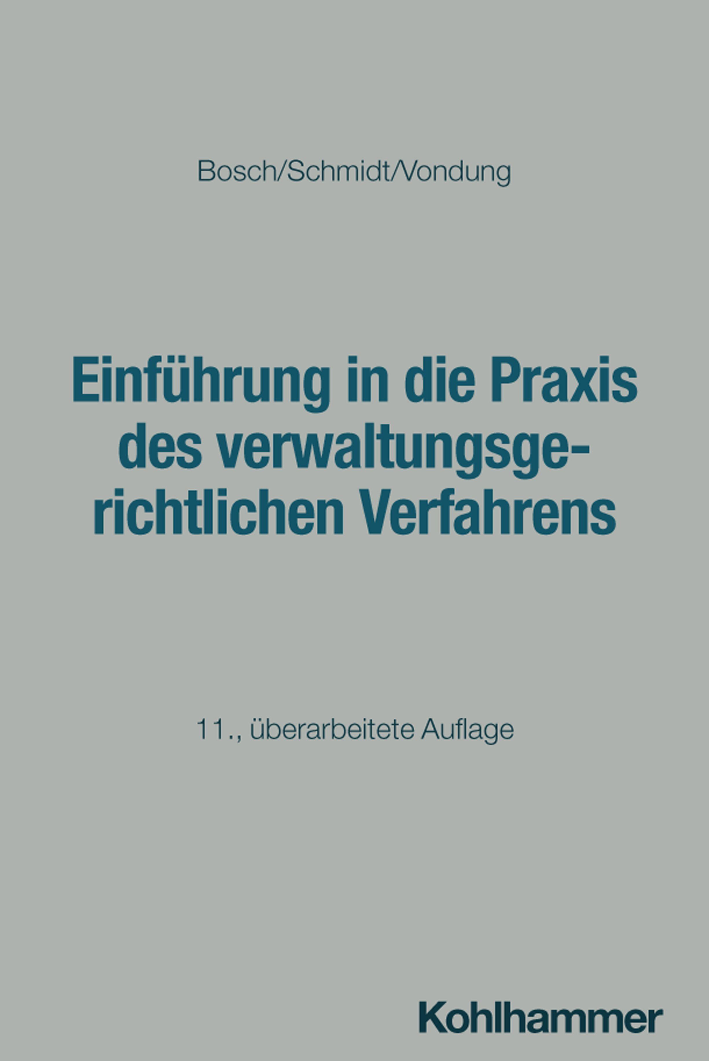 Vorderes Coverbild Einführung in die Praxis des verwaltungsgerichtlichen Verfahrens