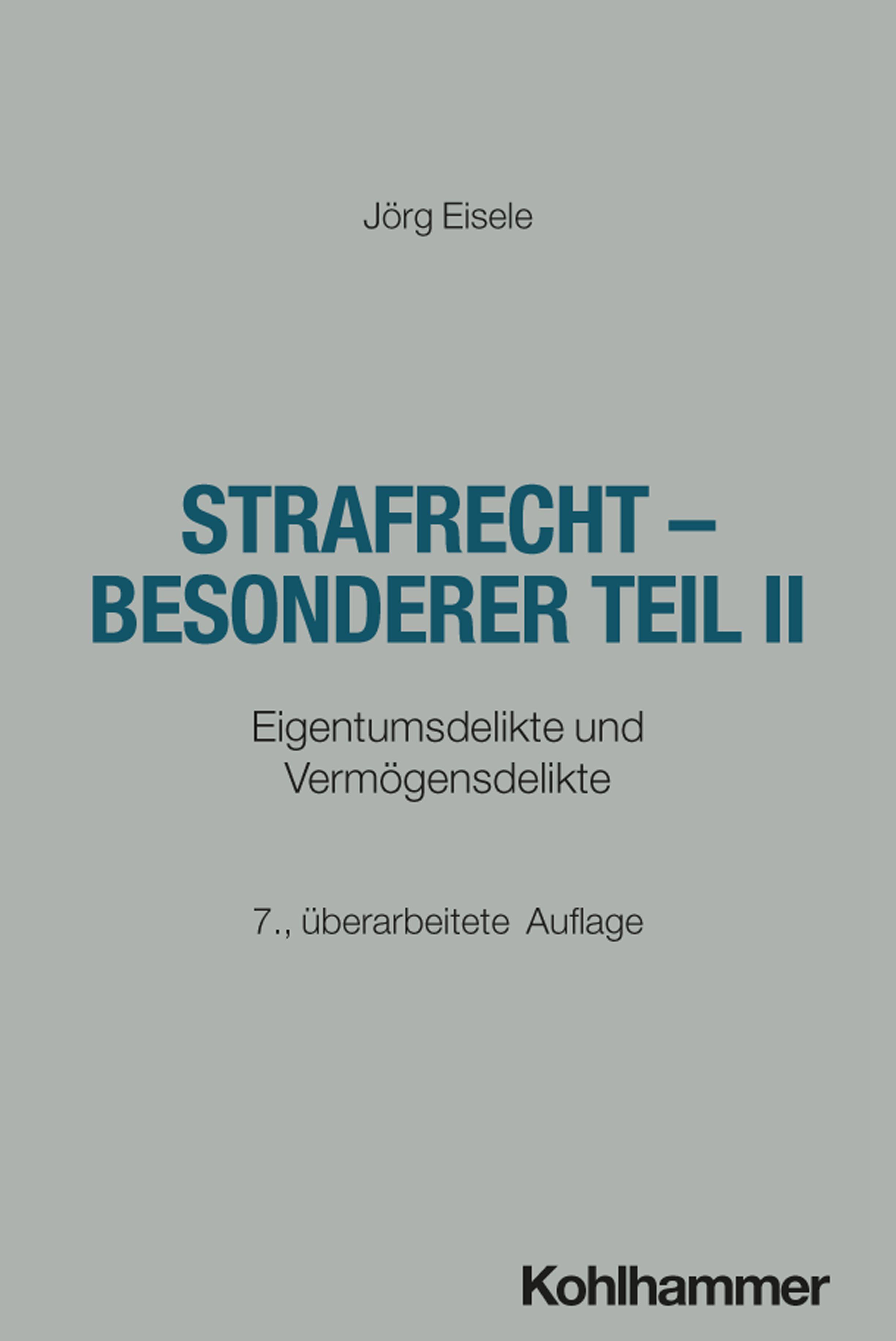 Vorderes Coverbild Strafrecht - Besonderer Teil II