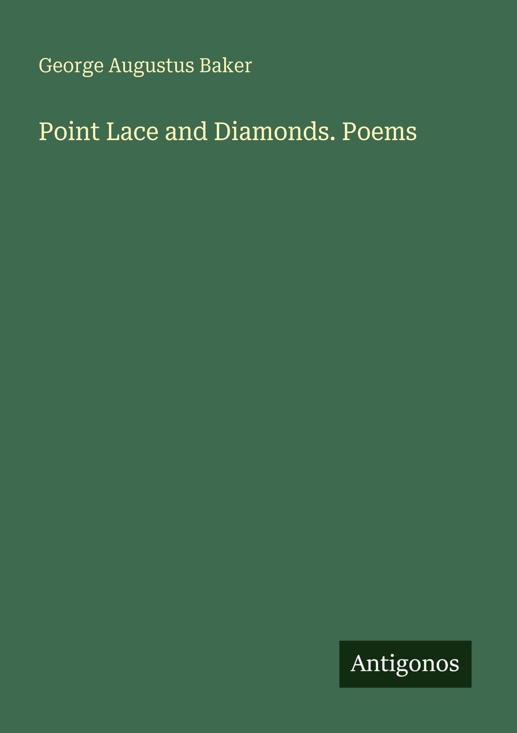 Vorderes Coverbild Point Lace and Diamonds. Poems