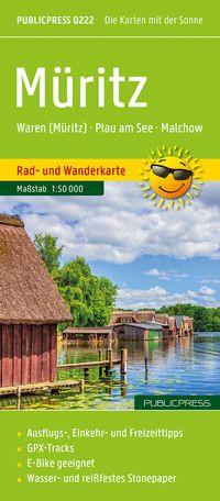 Vorderes Coverbild Müritz, Rad- und Wanderkarte 1:50.000, Publicpress