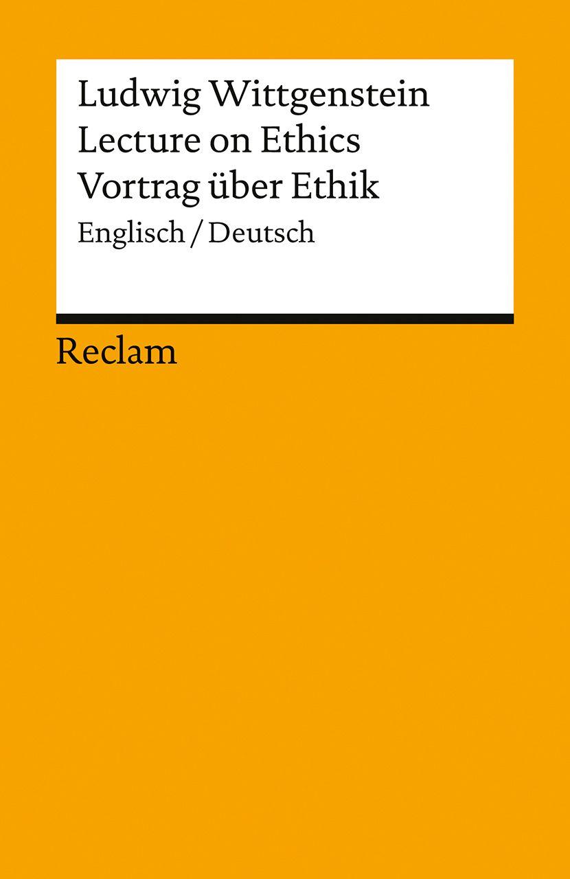 Vorderes Coverbild Lecture on Ethics / Vortrag über Ethik. Englisch/Deutsch