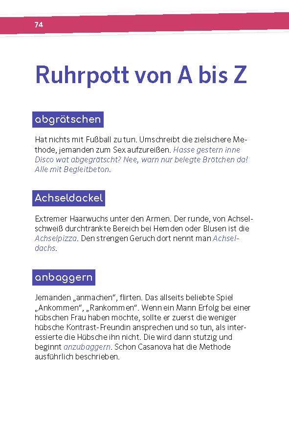 Beispielinhalt (Bild) Langenscheidt So geht Mundart Ruhrpott