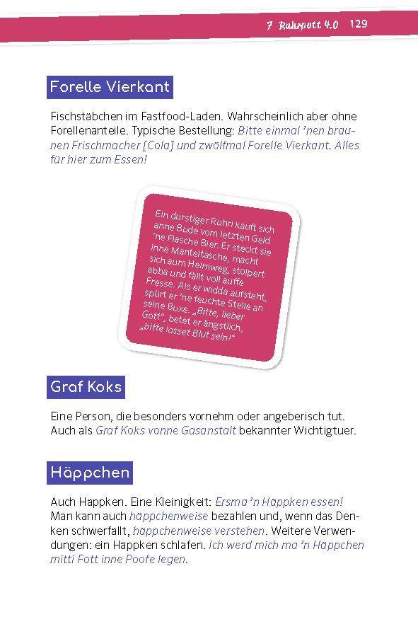 Beispielinhalt (Bild) Langenscheidt So geht Mundart Ruhrpott