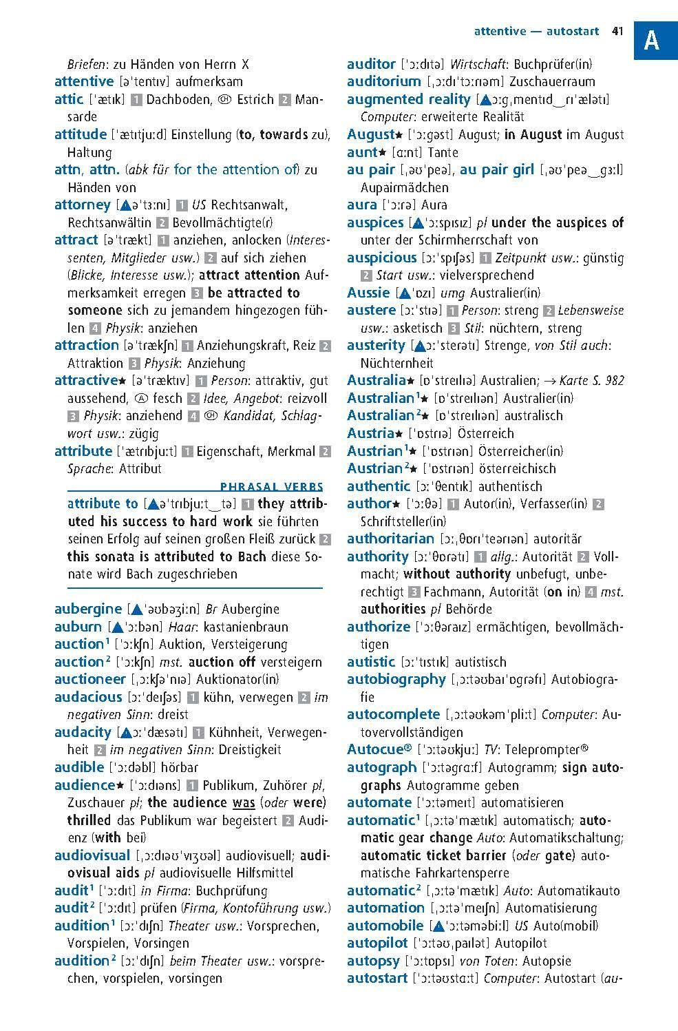 Beispielinhalt (Bild) Langenscheidt Power Wörterbuch Englisch