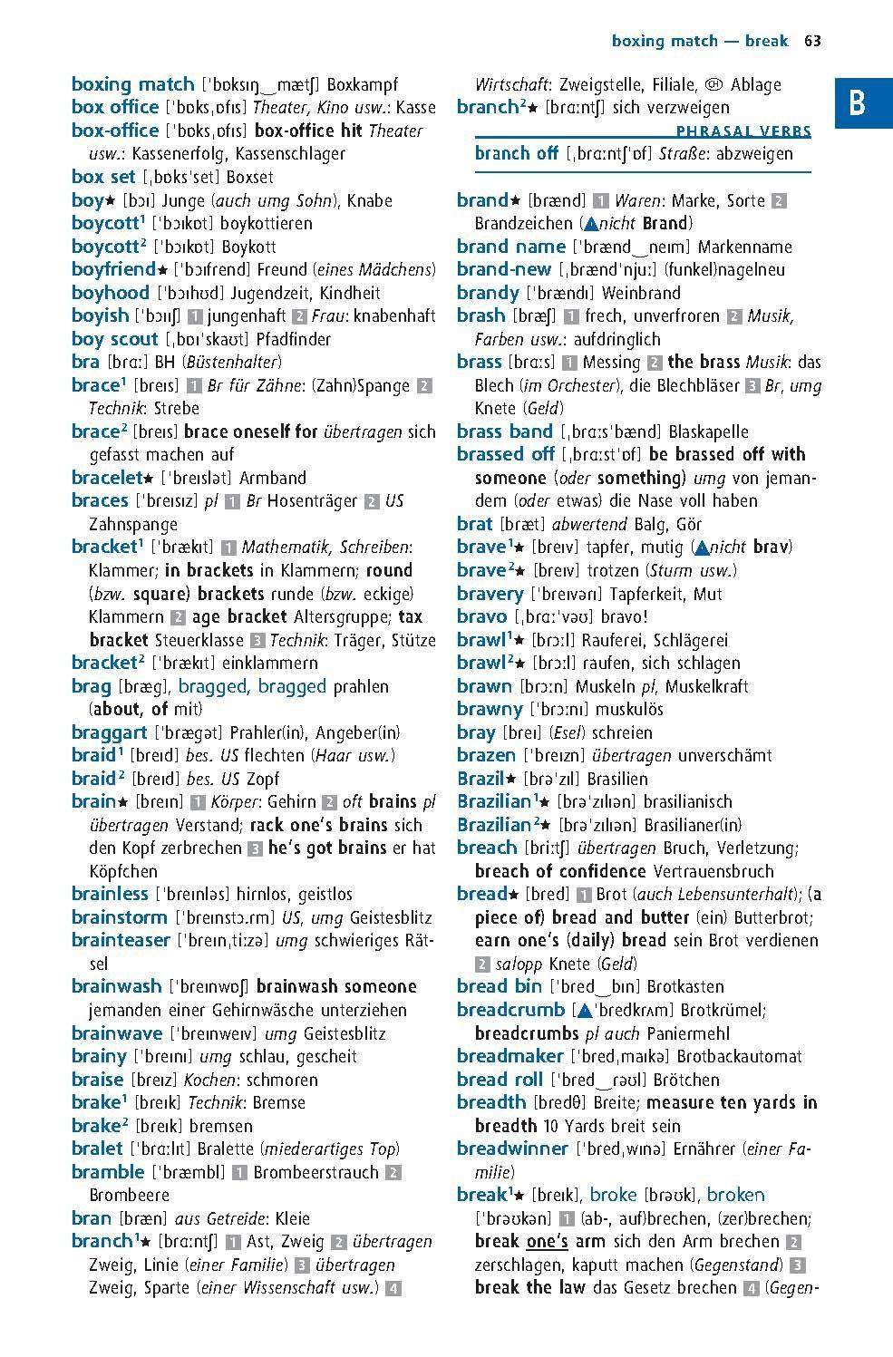 Beispielinhalt (Bild) Langenscheidt Power Wörterbuch Englisch