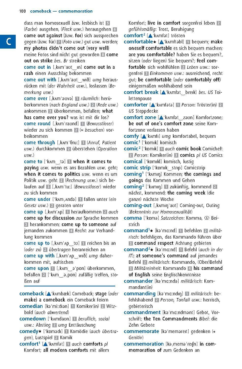 Beispielinhalt (Bild) Langenscheidt Power Wörterbuch Englisch