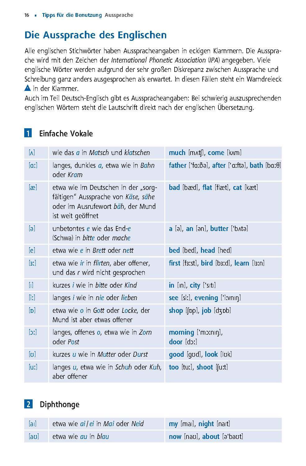 Beispielinhalt (Bild) Langenscheidt Power Wörterbuch Englisch