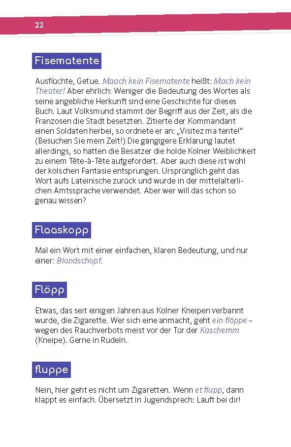 Beispielinhalt (Bild) Langenscheidt So geht Mundart Kölsch