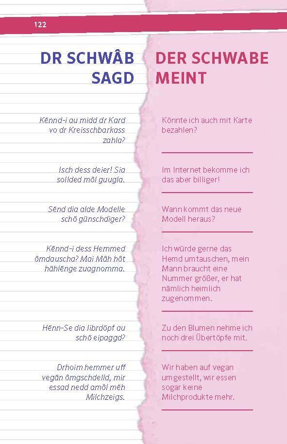 Beispielinhalt (Bild) Langenscheidt So geht Mundart Schwäbisch