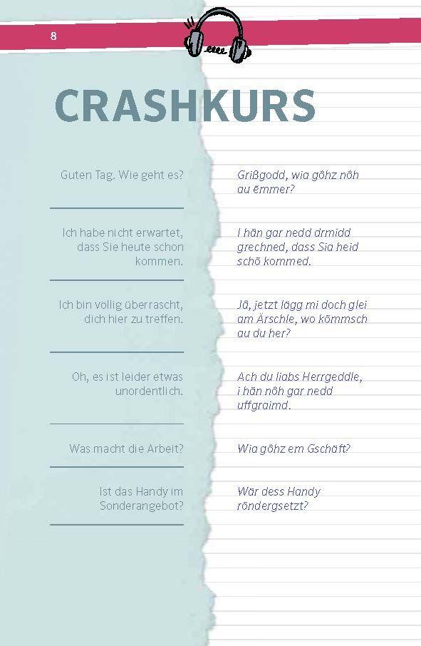 Beispielinhalt (Bild) Langenscheidt So geht Mundart Schwäbisch