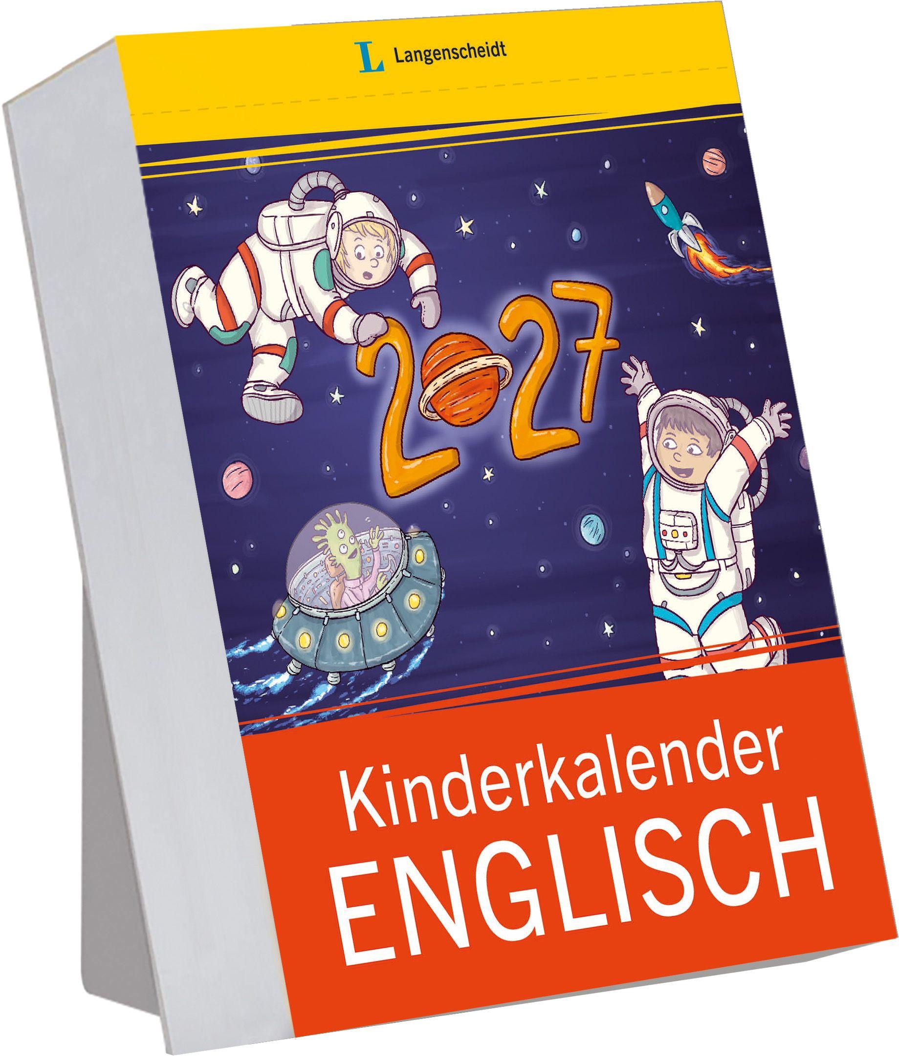 Vorderes Coverbild Langenscheidt Kinderkalender Englisch 2027