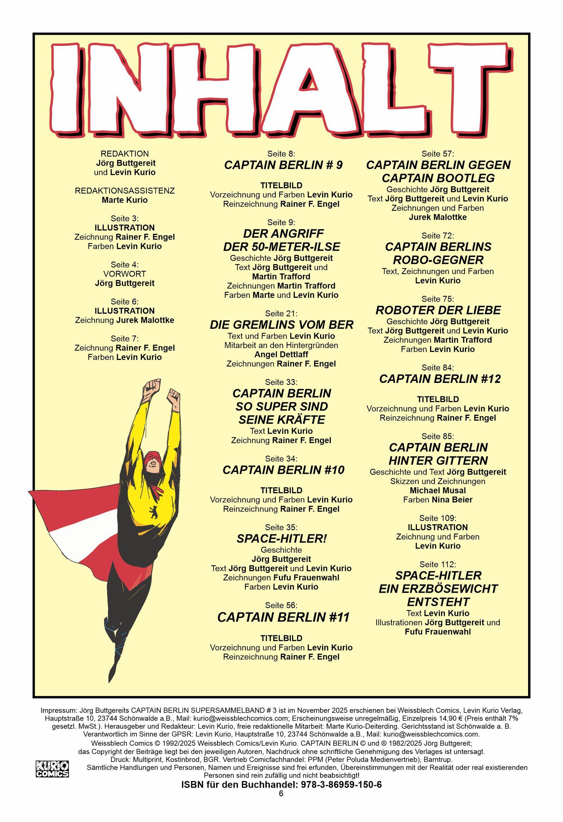 Beispielinhalt (Bild) Captain Berlin - Sammelband 3