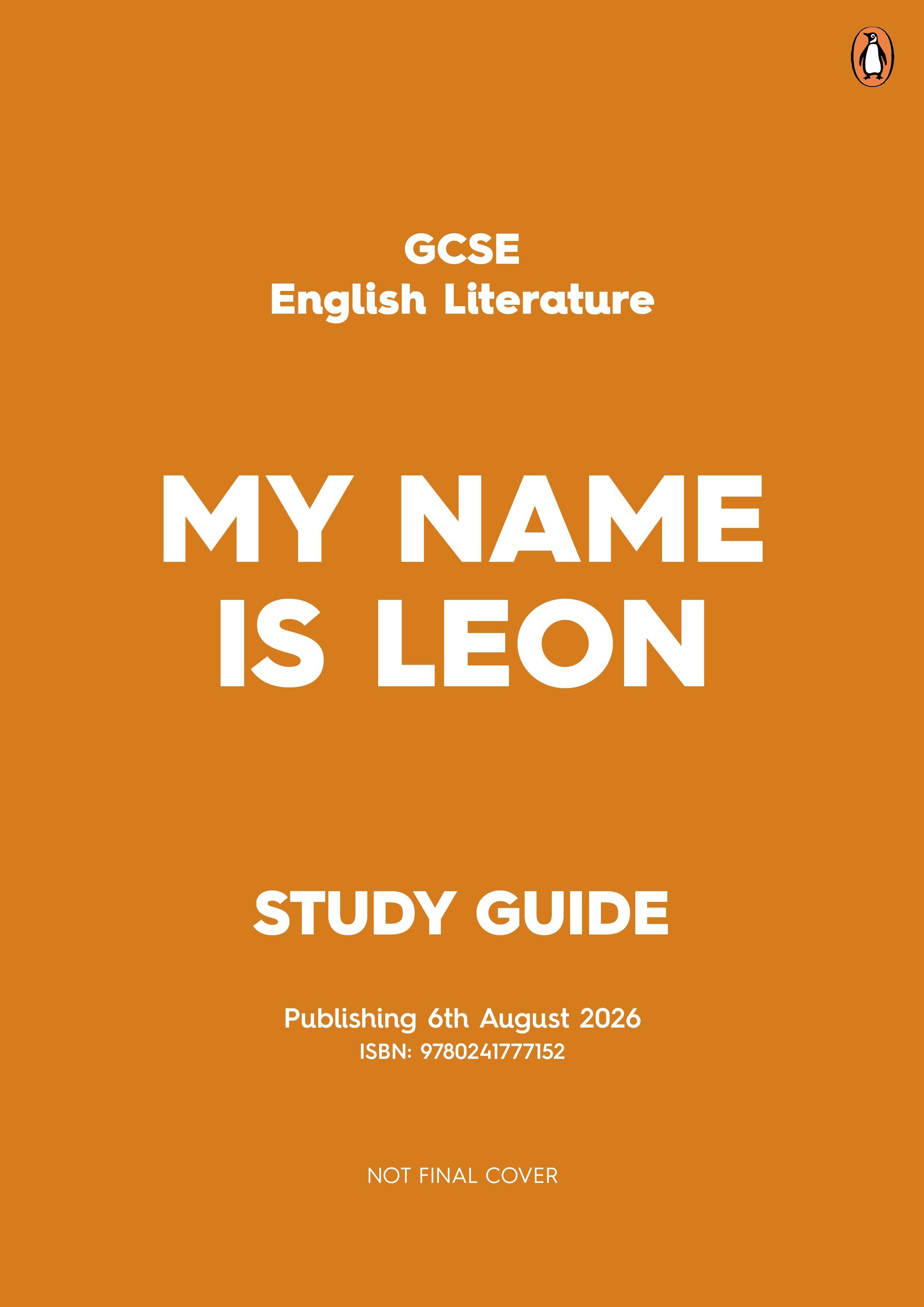 Vorderes Coverbild GCSE Study Guide: My Name is Leon
