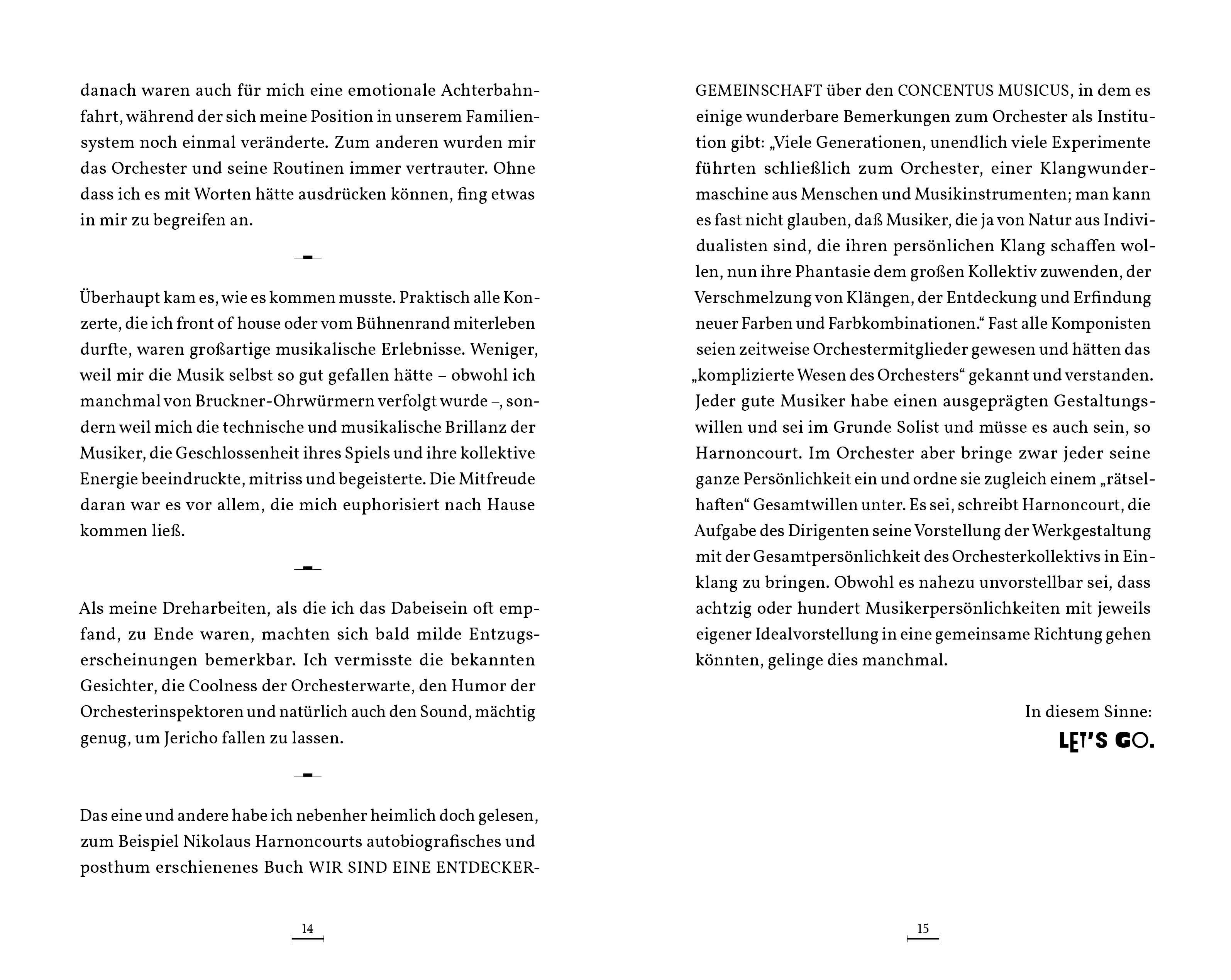 Beispielinhalt (Bild) Unterwegs mit einem Orchester